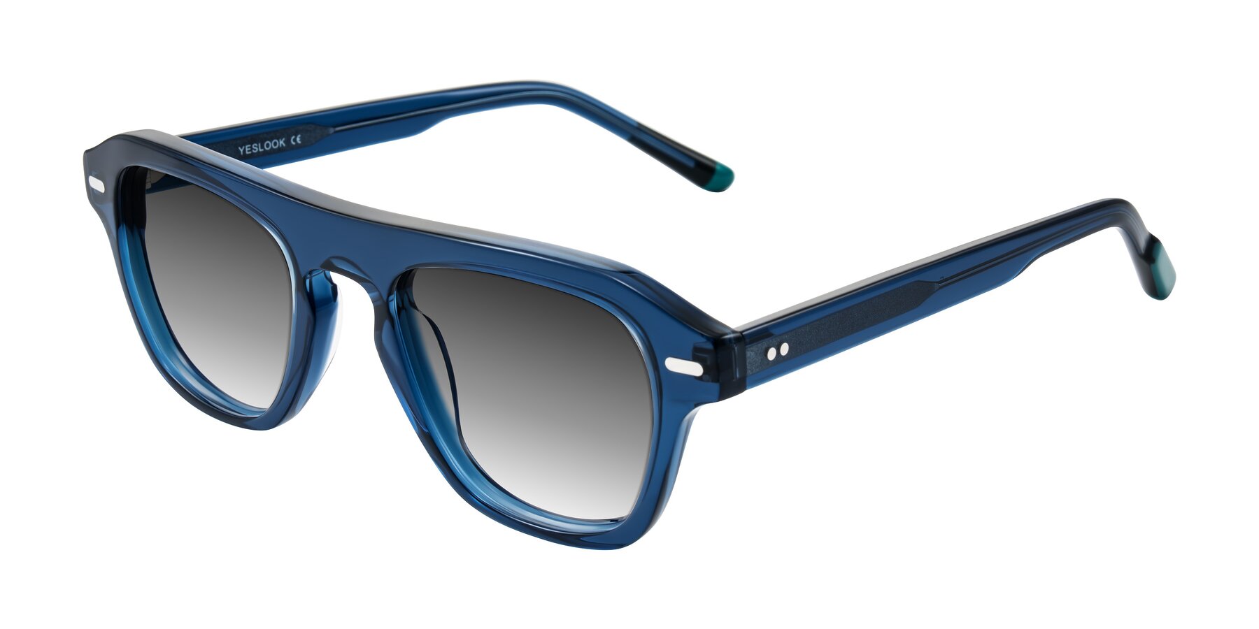 Angle of Fortalux in Blue with Gray Gradient Lenses