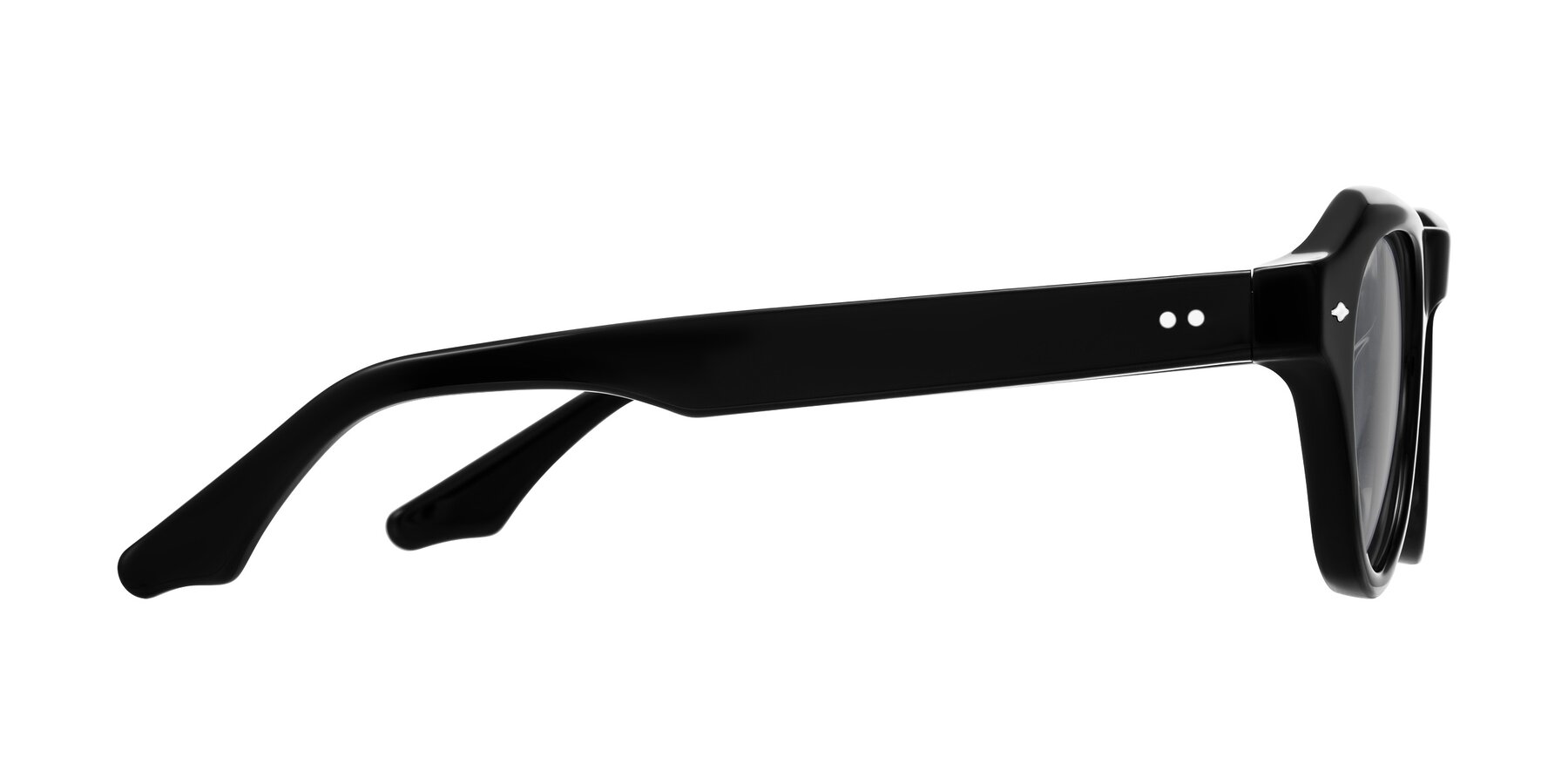 Side of Ascend in Black with Light Gray Tinted Lenses