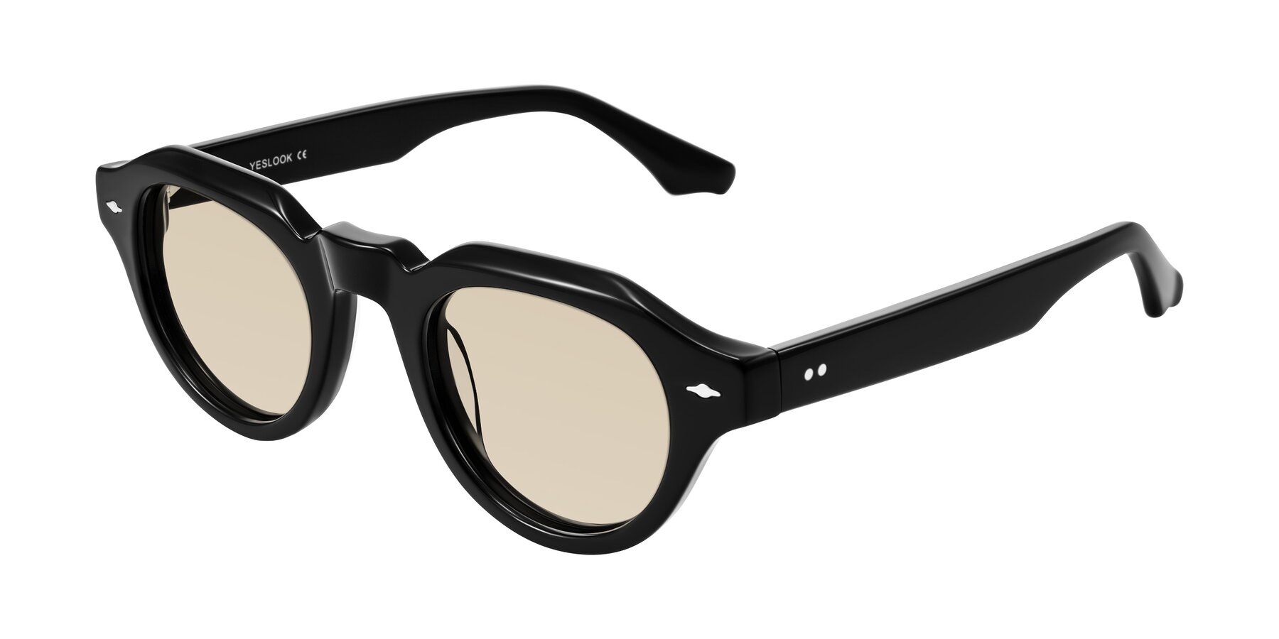 Angle of Ascend in Black with Light Brown Tinted Lenses