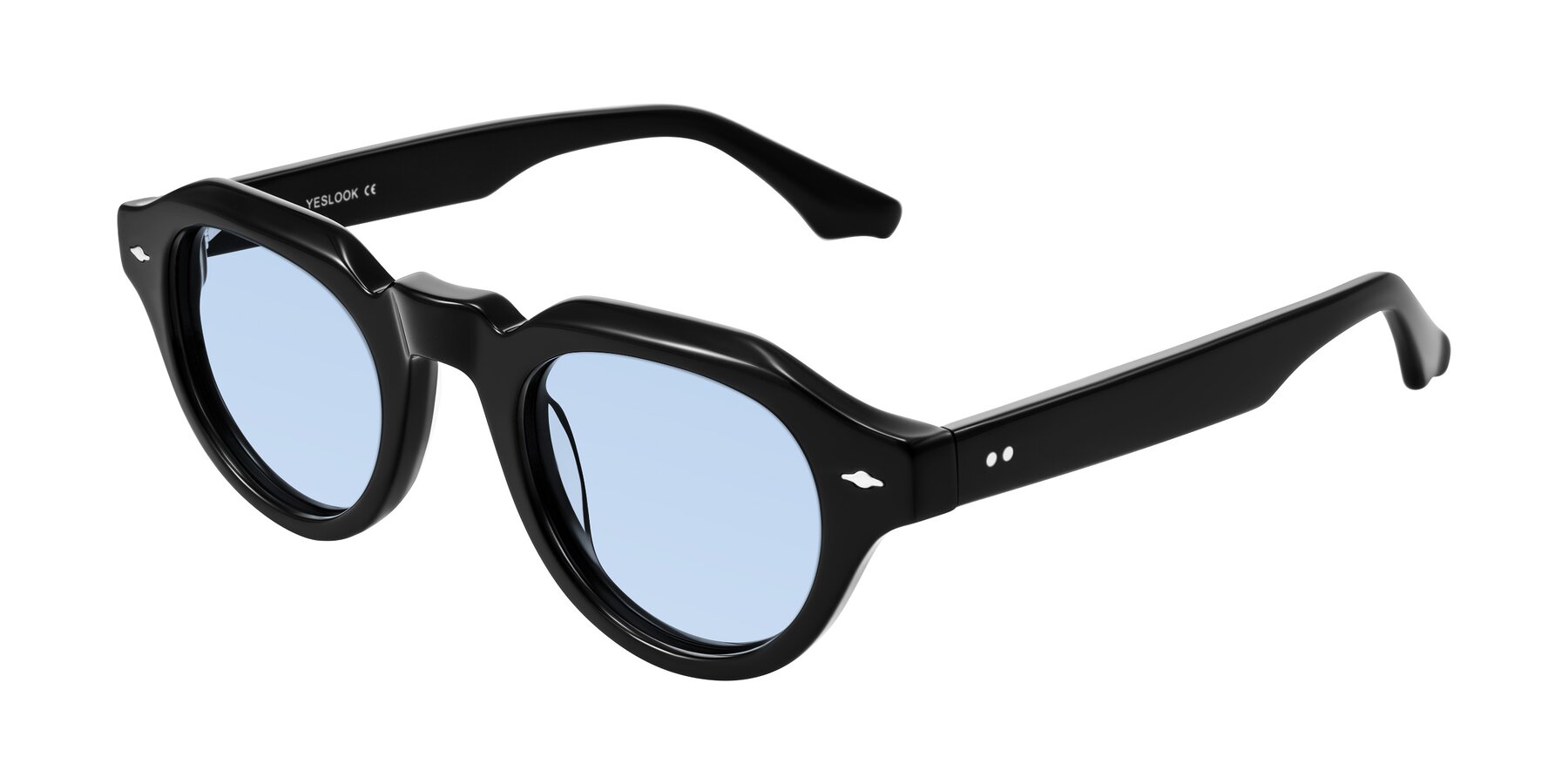 Angle of Ascend in Black with Light Blue Tinted Lenses