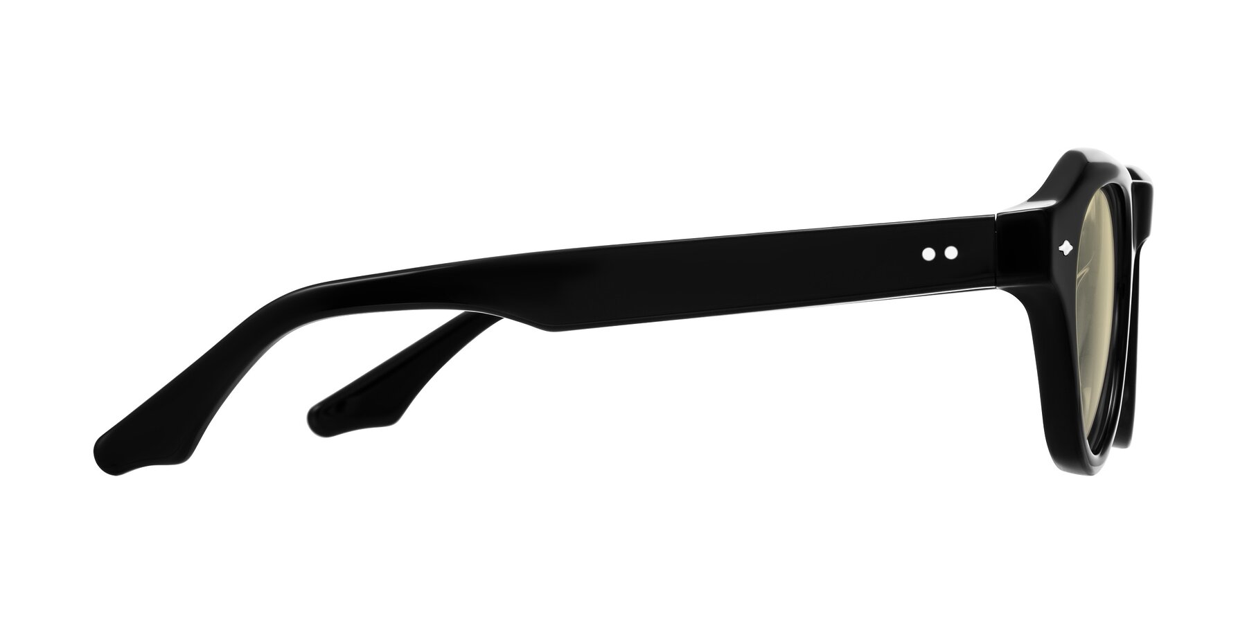 Side of Ascend in Black with Light Champagne Tinted Lenses
