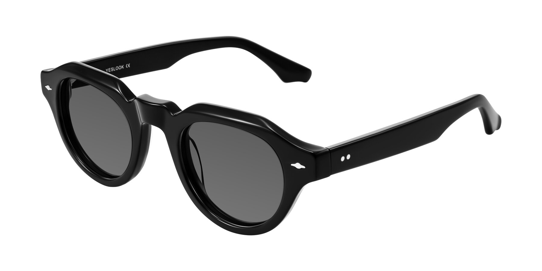 Angle of Ascend in Black with Medium Gray Tinted Lenses