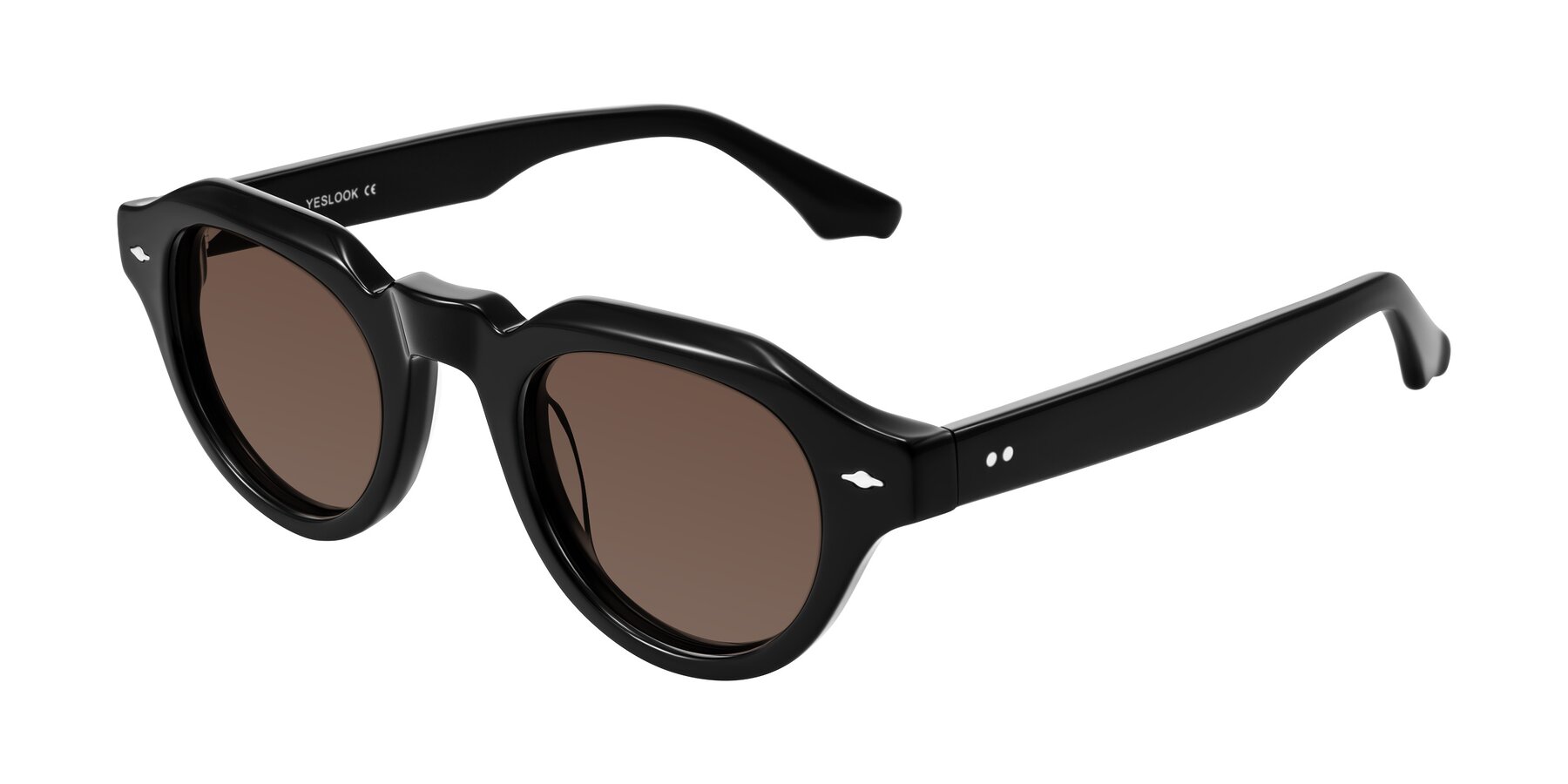 Angle of Ascend in Black with Brown Tinted Lenses