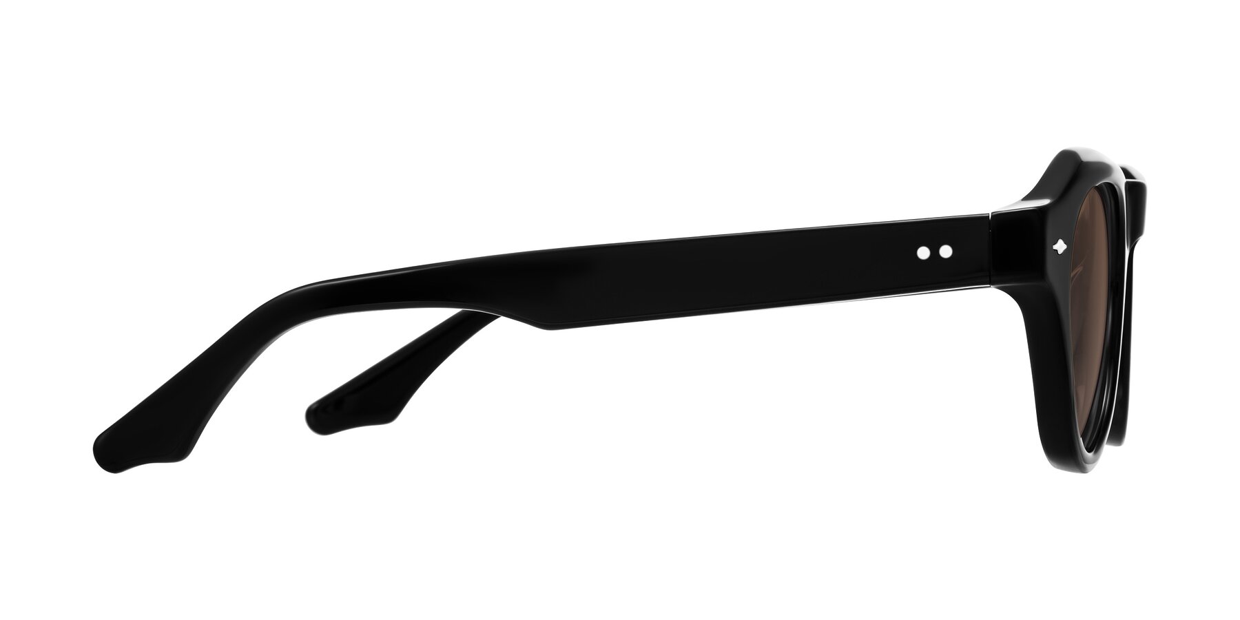Side of Ascend in Black with Brown Tinted Lenses