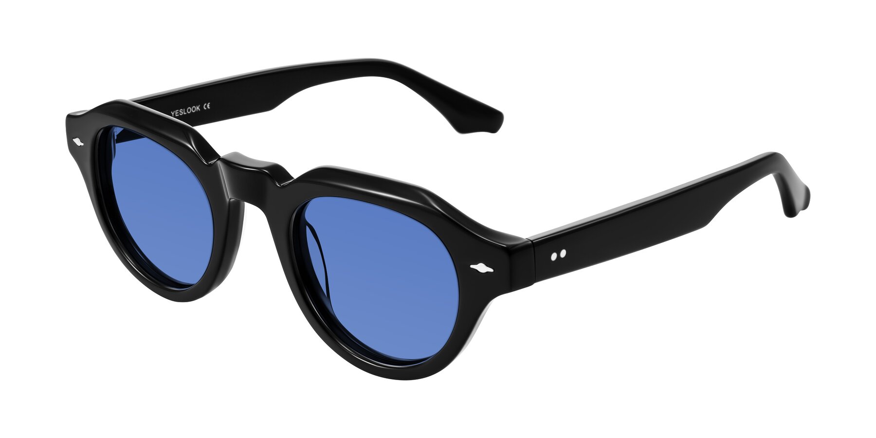 Angle of Ascend in Black with Blue Tinted Lenses