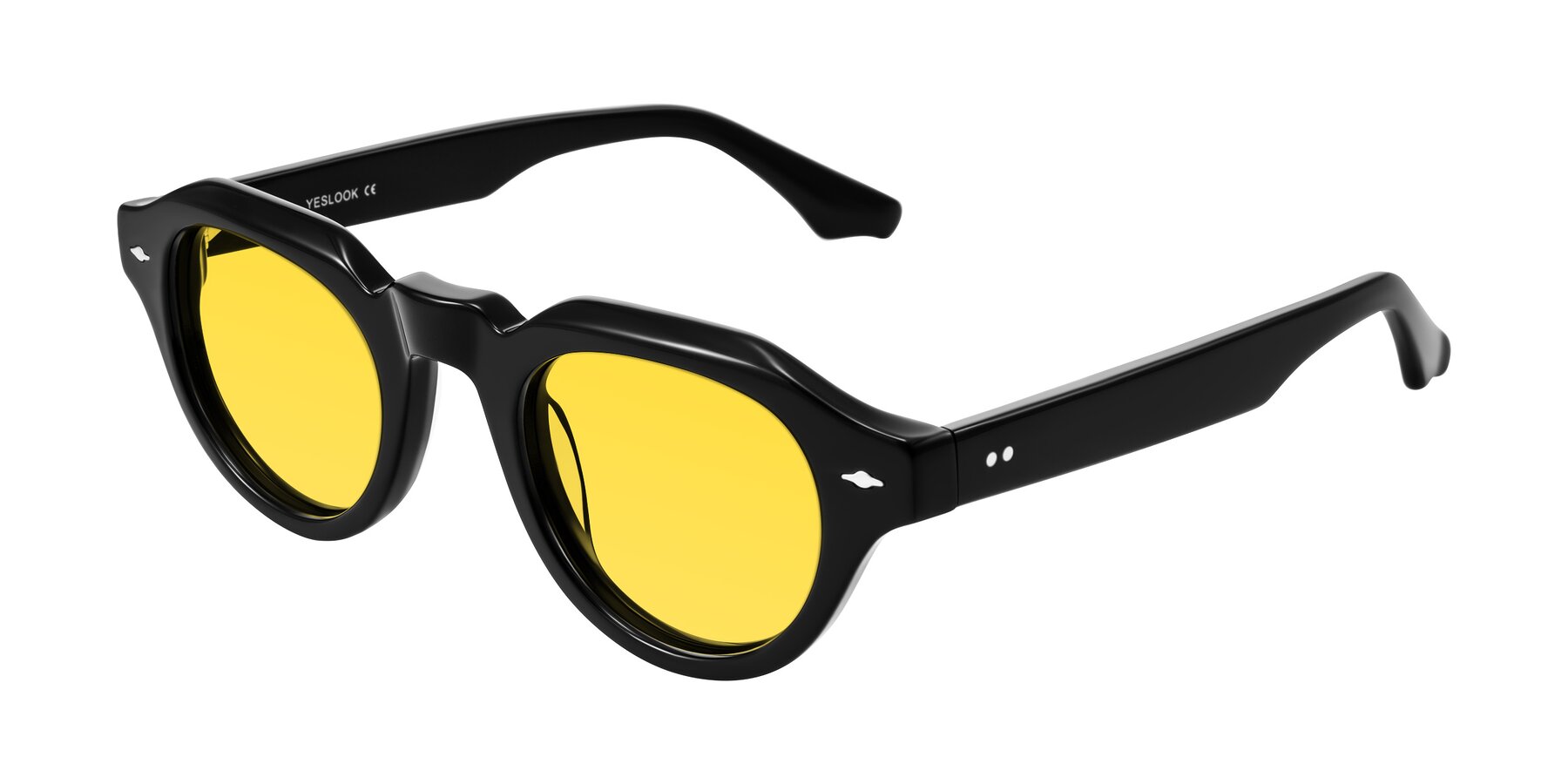 Angle of Ascend in Black with Yellow Tinted Lenses