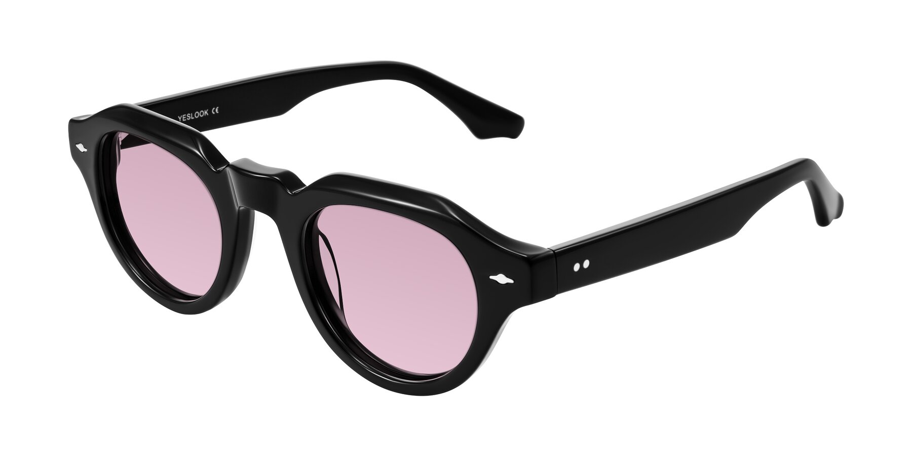 Angle of Ascend in Black with Light Wine Tinted Lenses
