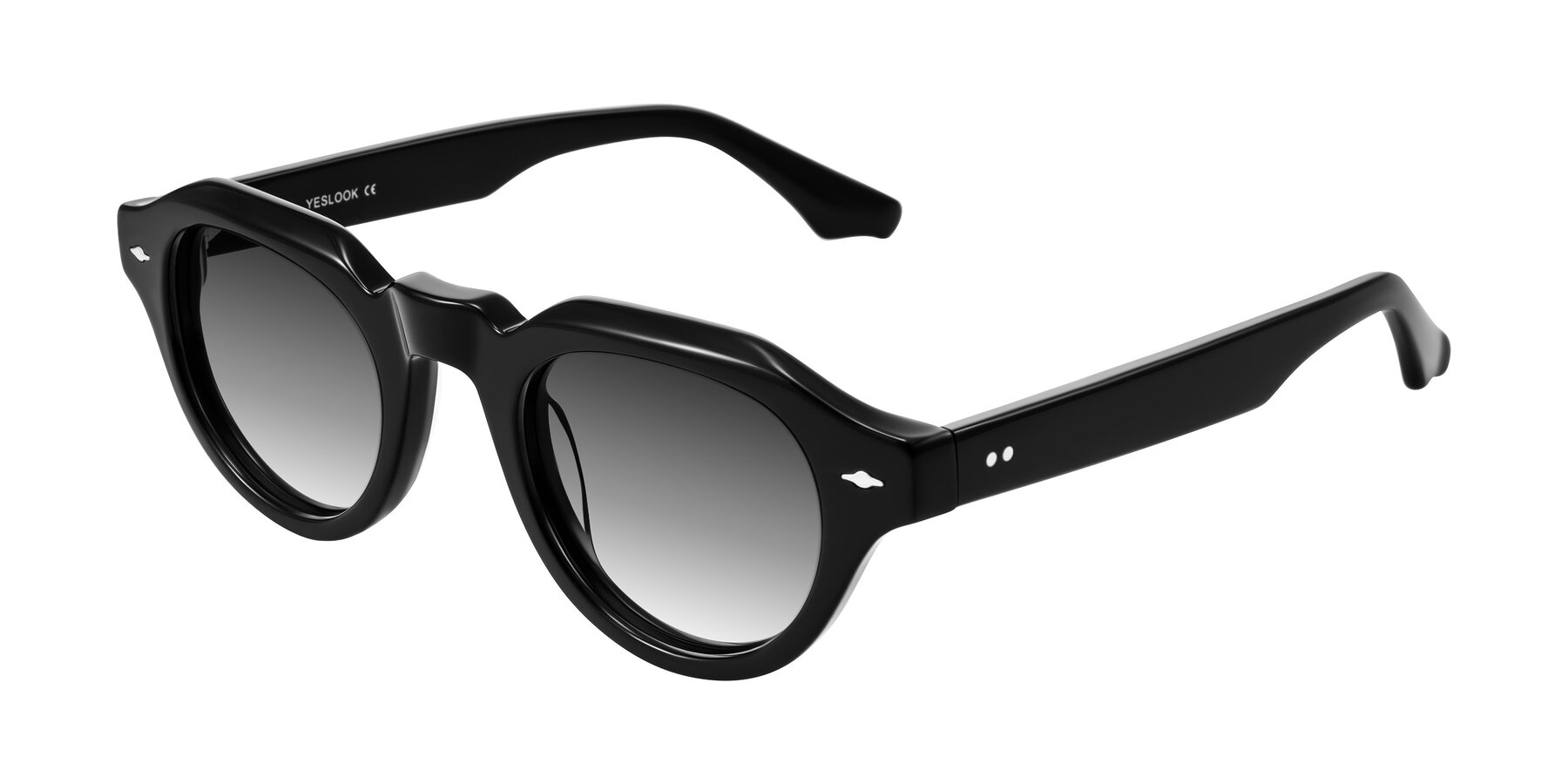 Angle of Ascend in Black with Gray Gradient Lenses