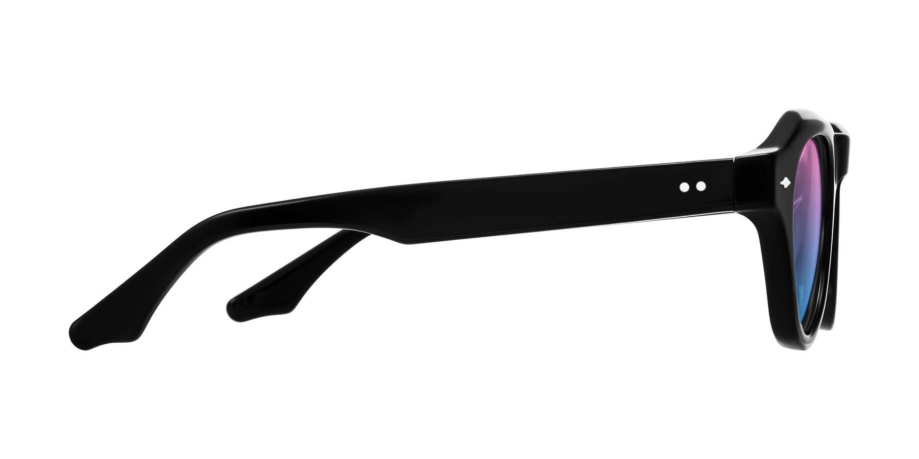 Side of Ascend in Black with Pink / Blue Gradient Lenses