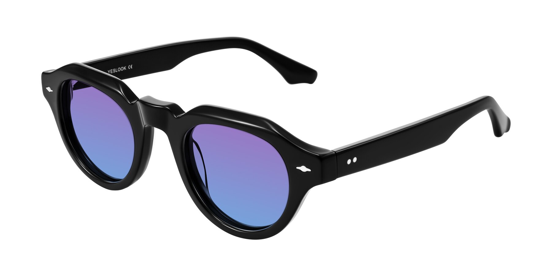 Angle of Ascend in Black with Purple / Blue Gradient Lenses