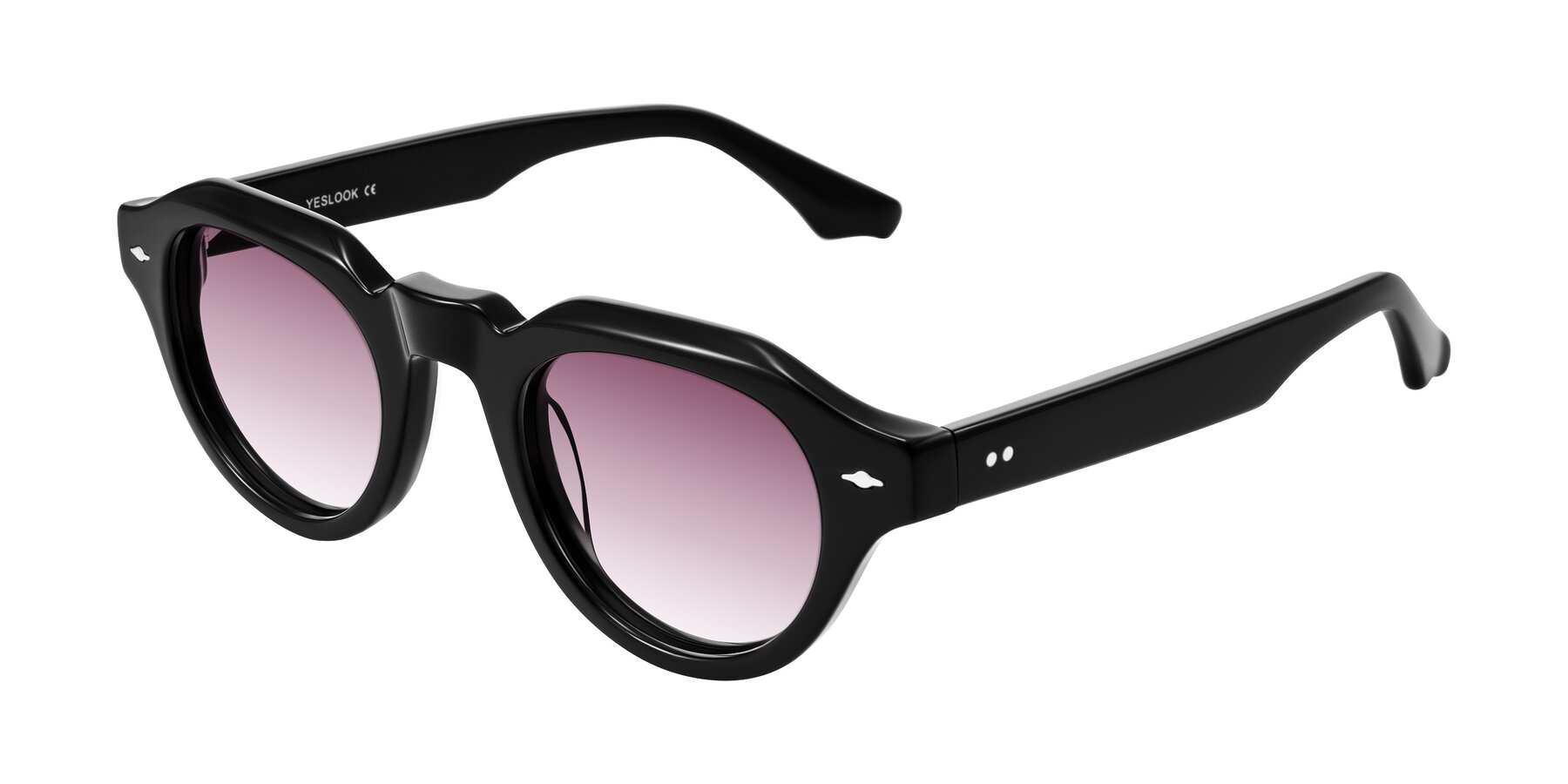 Angle of Ascend in Black with Wine Gradient Lenses