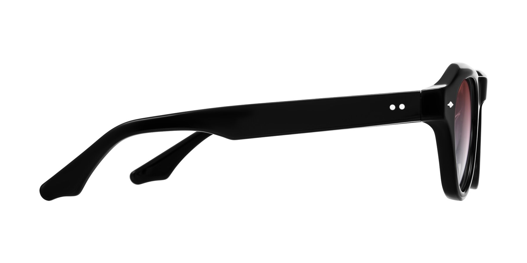 Side of Ascend in Black with Garnet Gradient Lenses