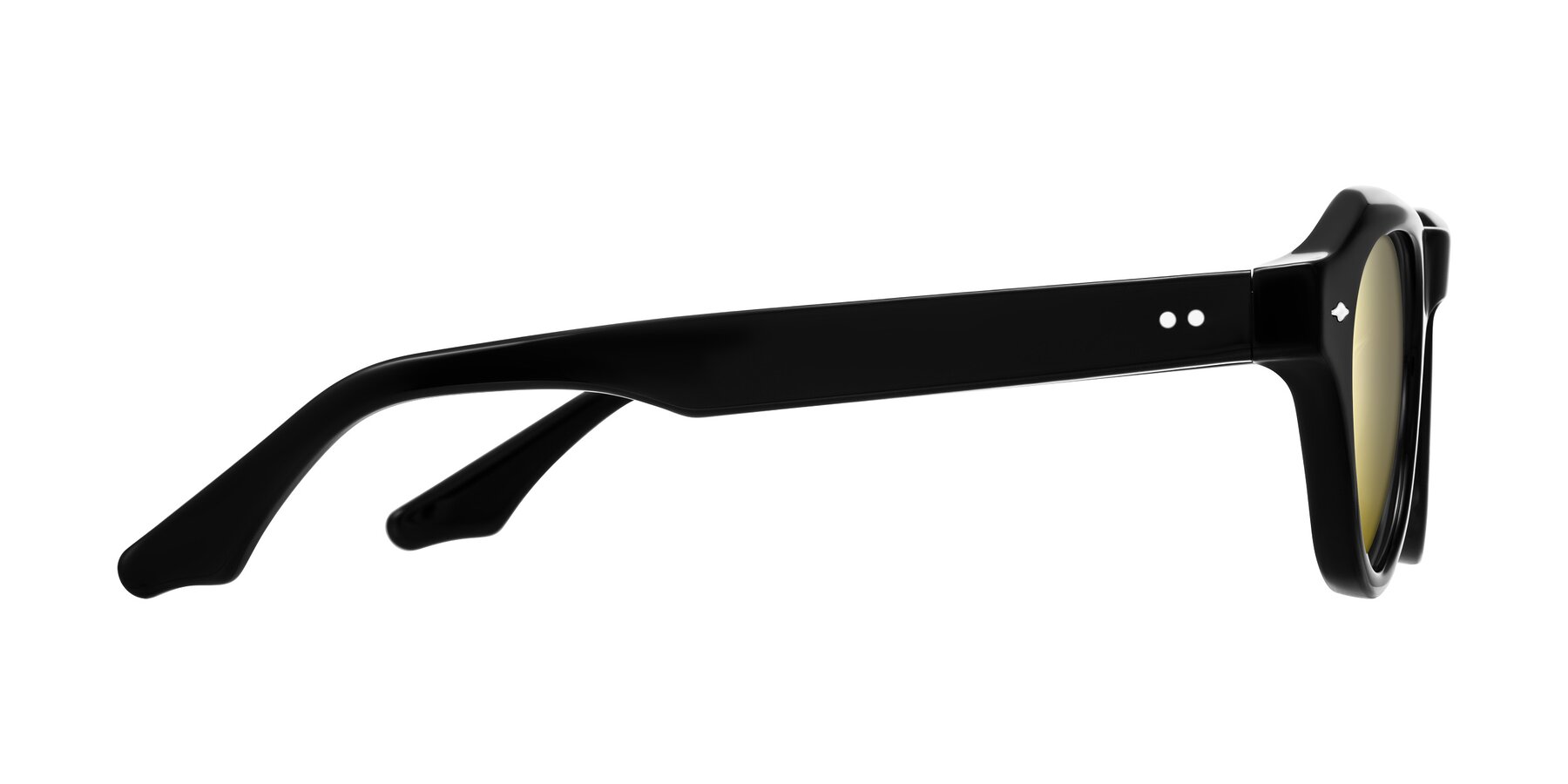 Side of Ascend in Black with Gold Mirrored Lenses