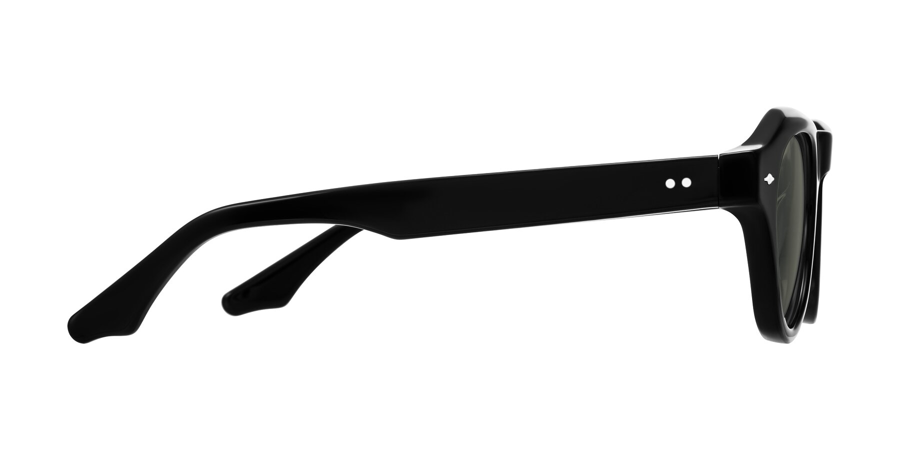 Side of Ascend in Black with Gray Polarized Lenses