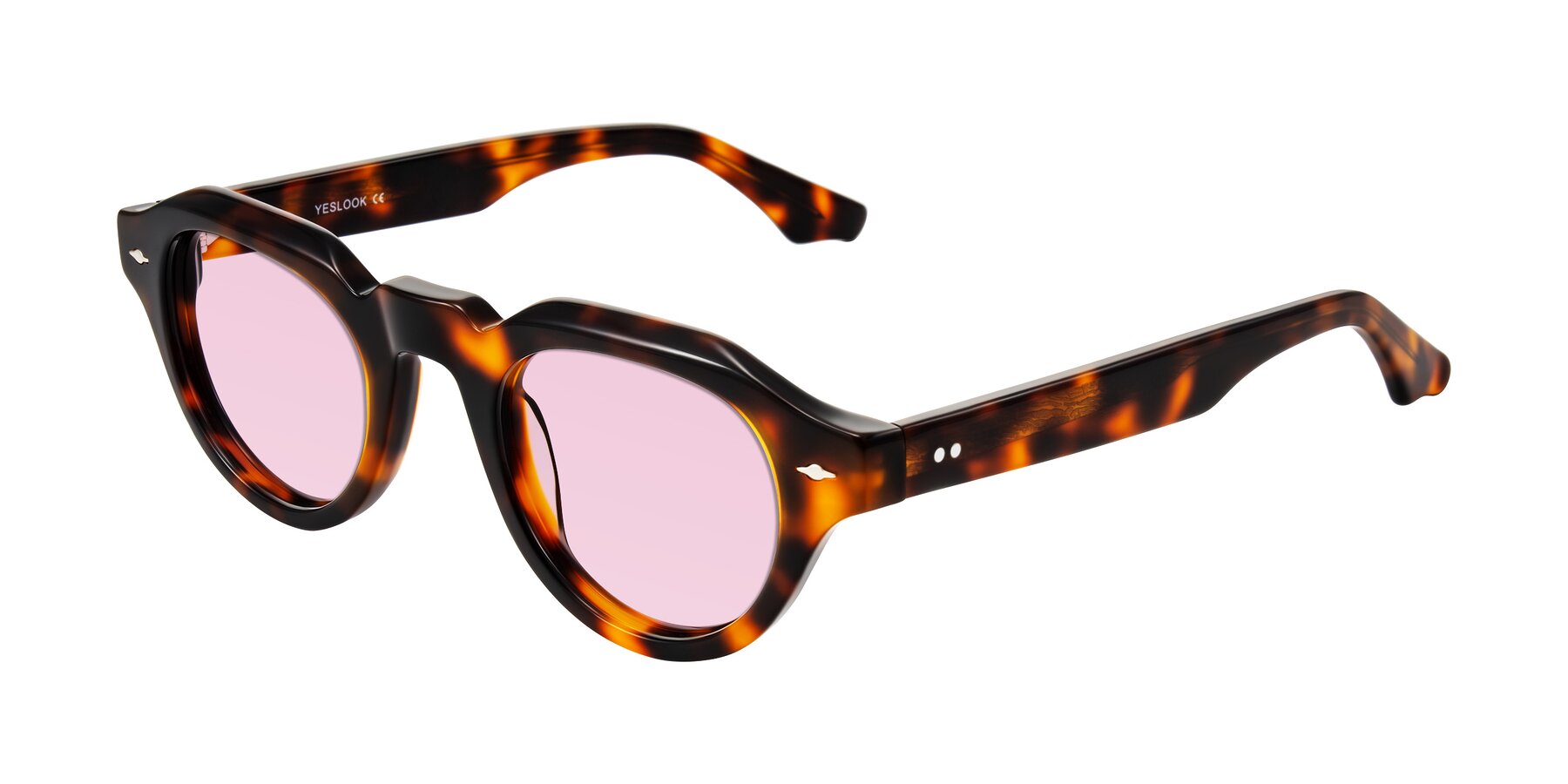 Angle of Ascend in Tortoise with Light Pink Tinted Lenses