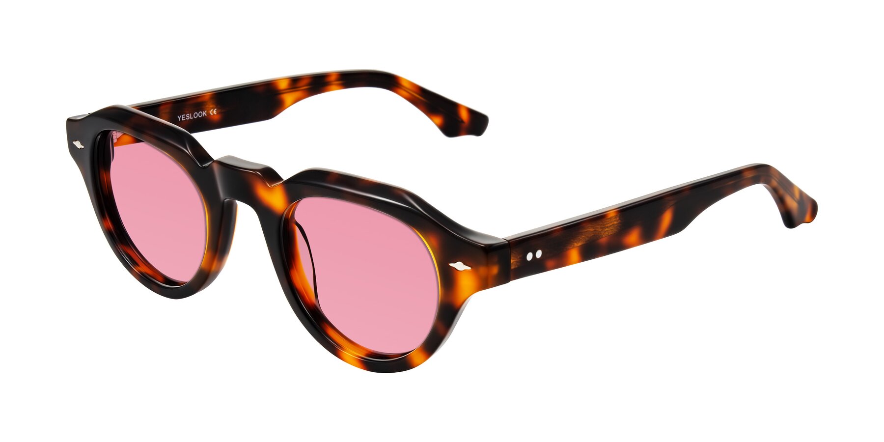 Angle of Ascend in Tortoise with Pink Tinted Lenses