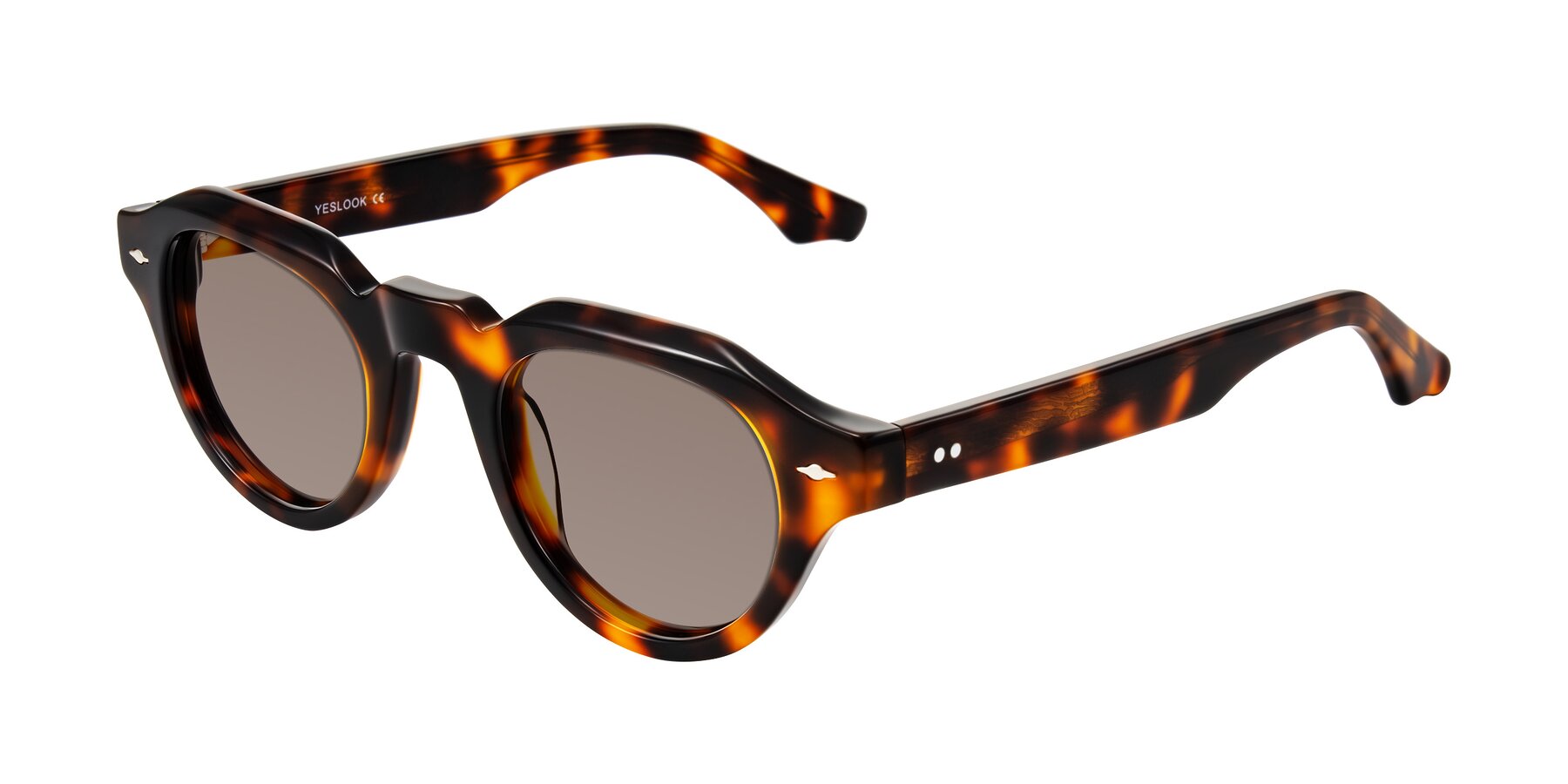 Angle of Ascend in Tortoise with Medium Brown Tinted Lenses