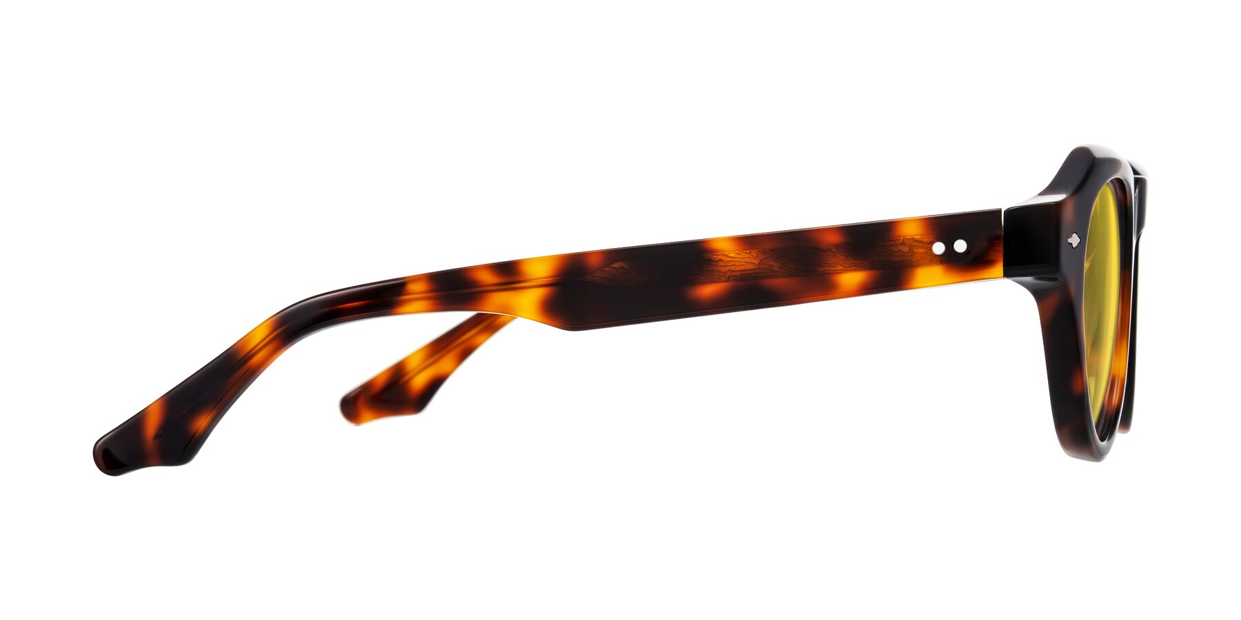 Side of Ascend in Tortoise with Yellow Tinted Lenses