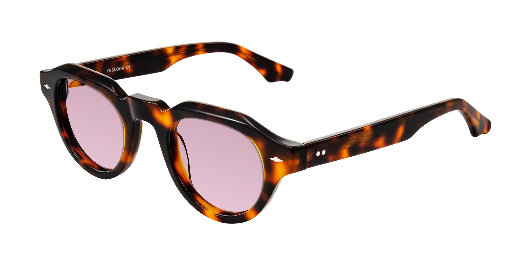 Angle of Ascend in Tortoise with Light Wine Tinted Lenses