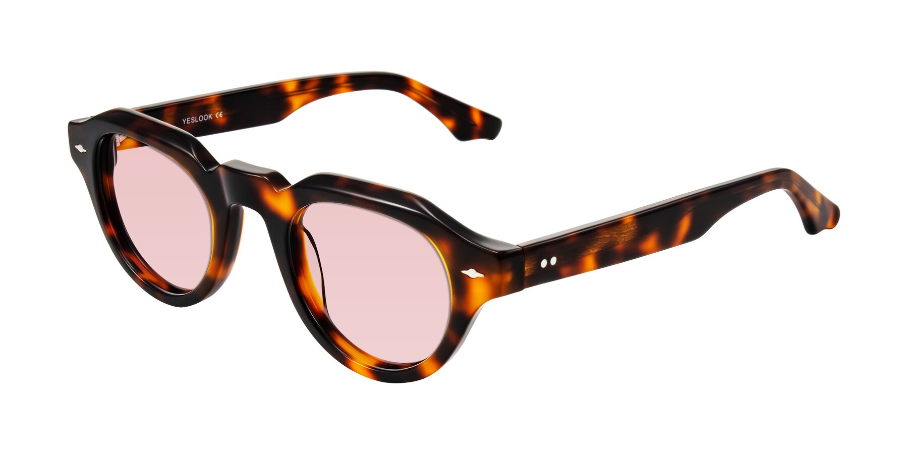 Angle of Ascend in Tortoise with Light Garnet Tinted Lenses