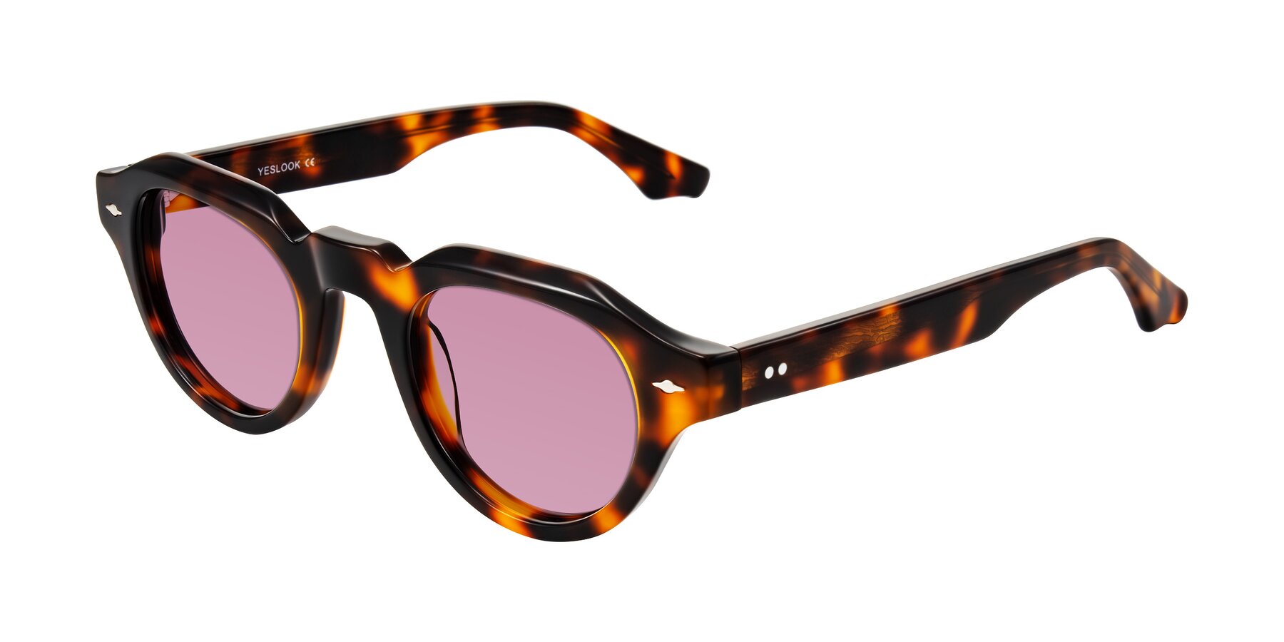 Angle of Ascend in Tortoise with Medium Wine Tinted Lenses