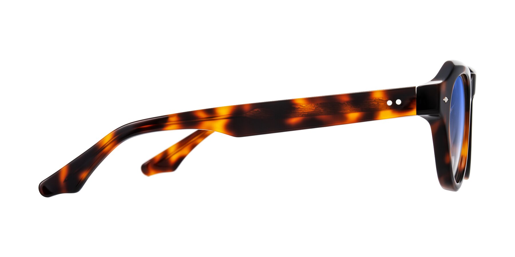 Side of Ascend in Tortoise with Blue Gradient Lenses
