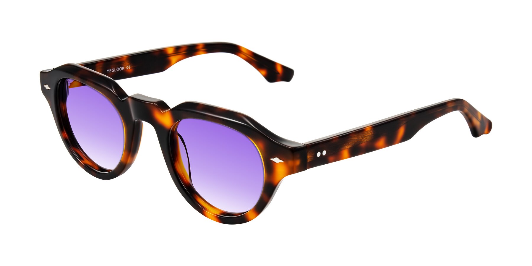 Angle of Ascend in Tortoise with Purple Gradient Lenses