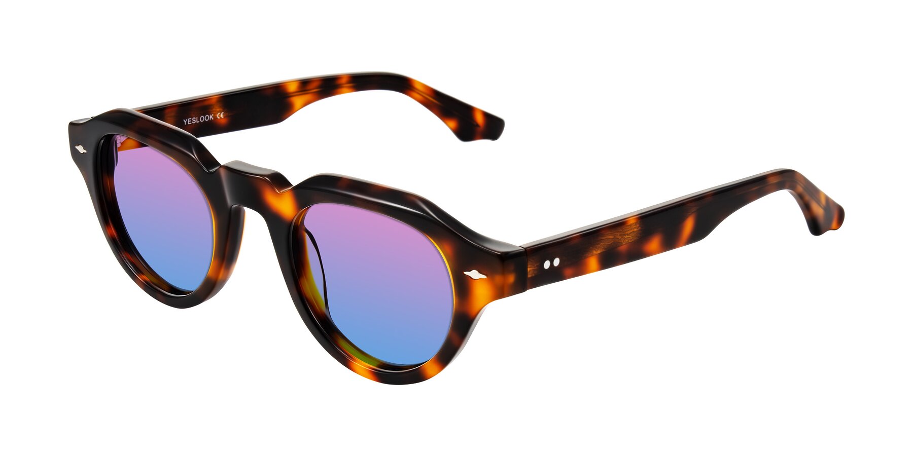 Angle of Ascend in Tortoise with Pink / Blue Gradient Lenses