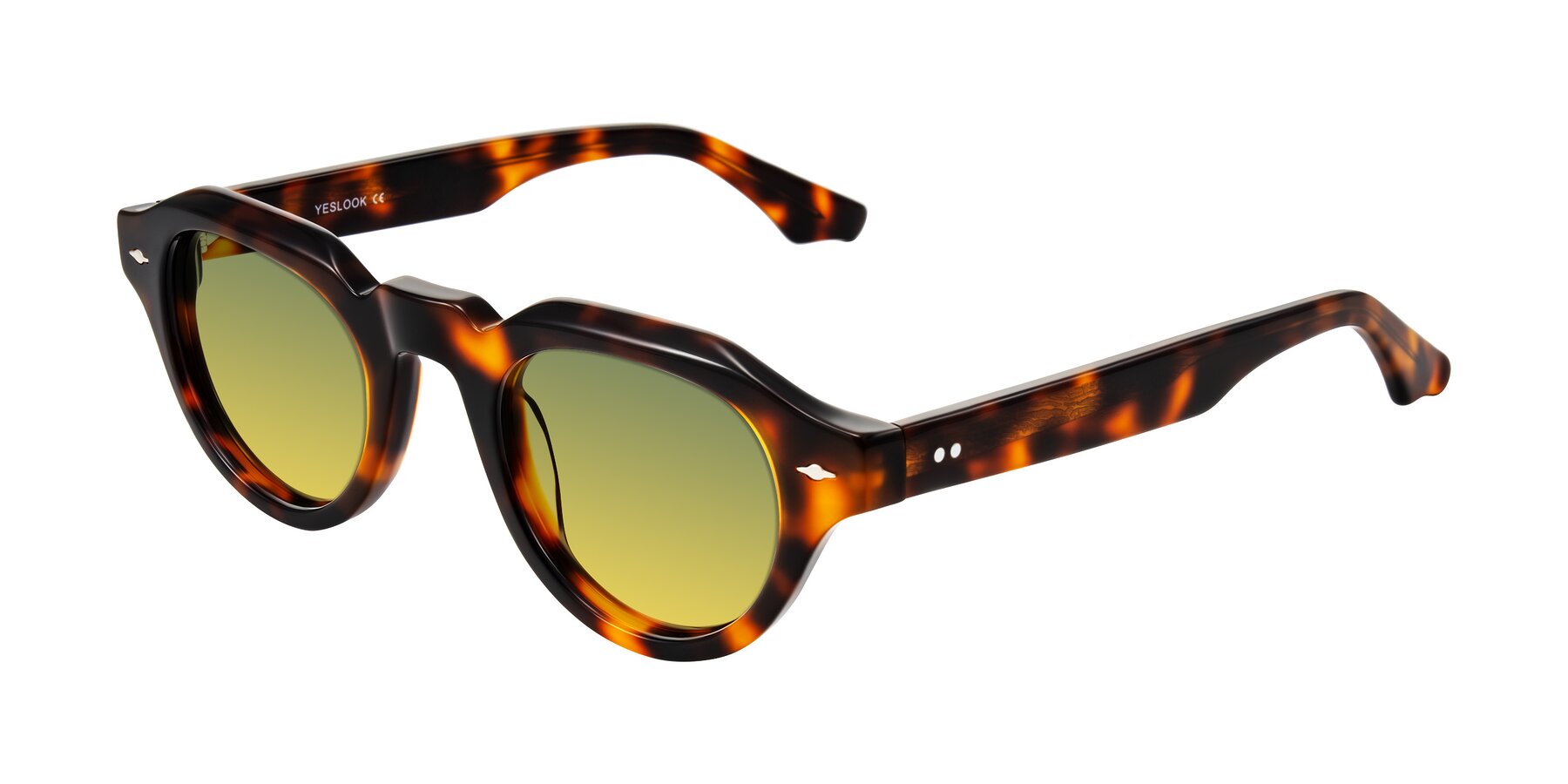 Angle of Ascend in Tortoise with Green / Yellow Gradient Lenses