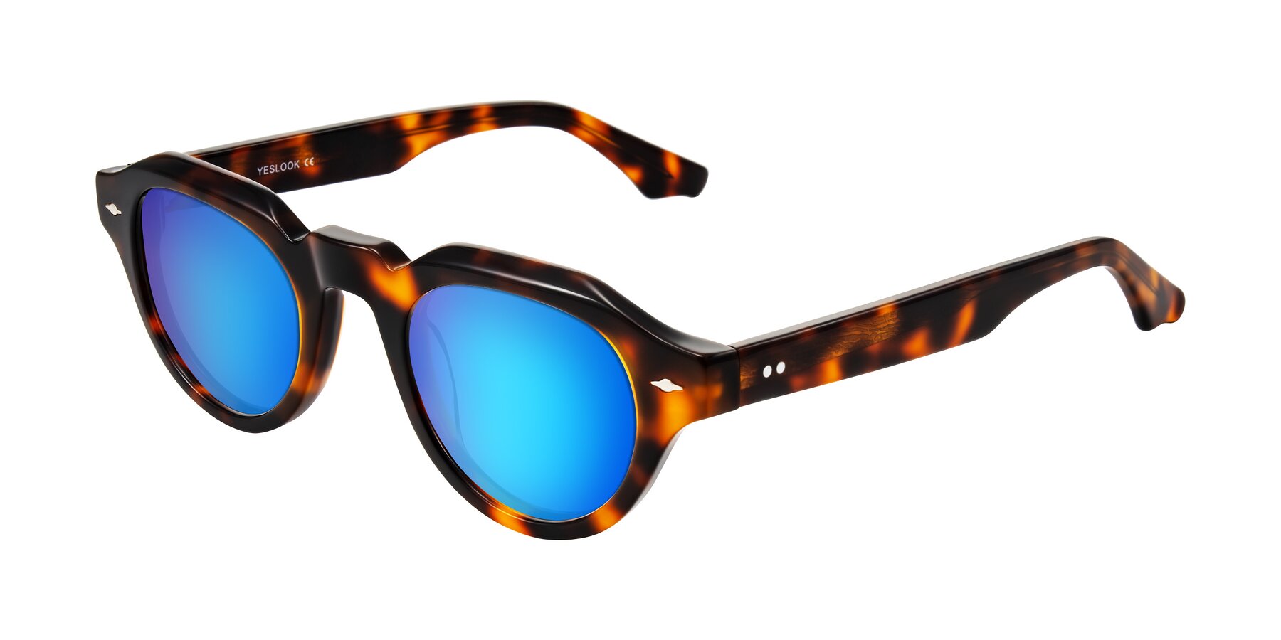 Angle of Ascend in Tortoise with Blue Mirrored Lenses