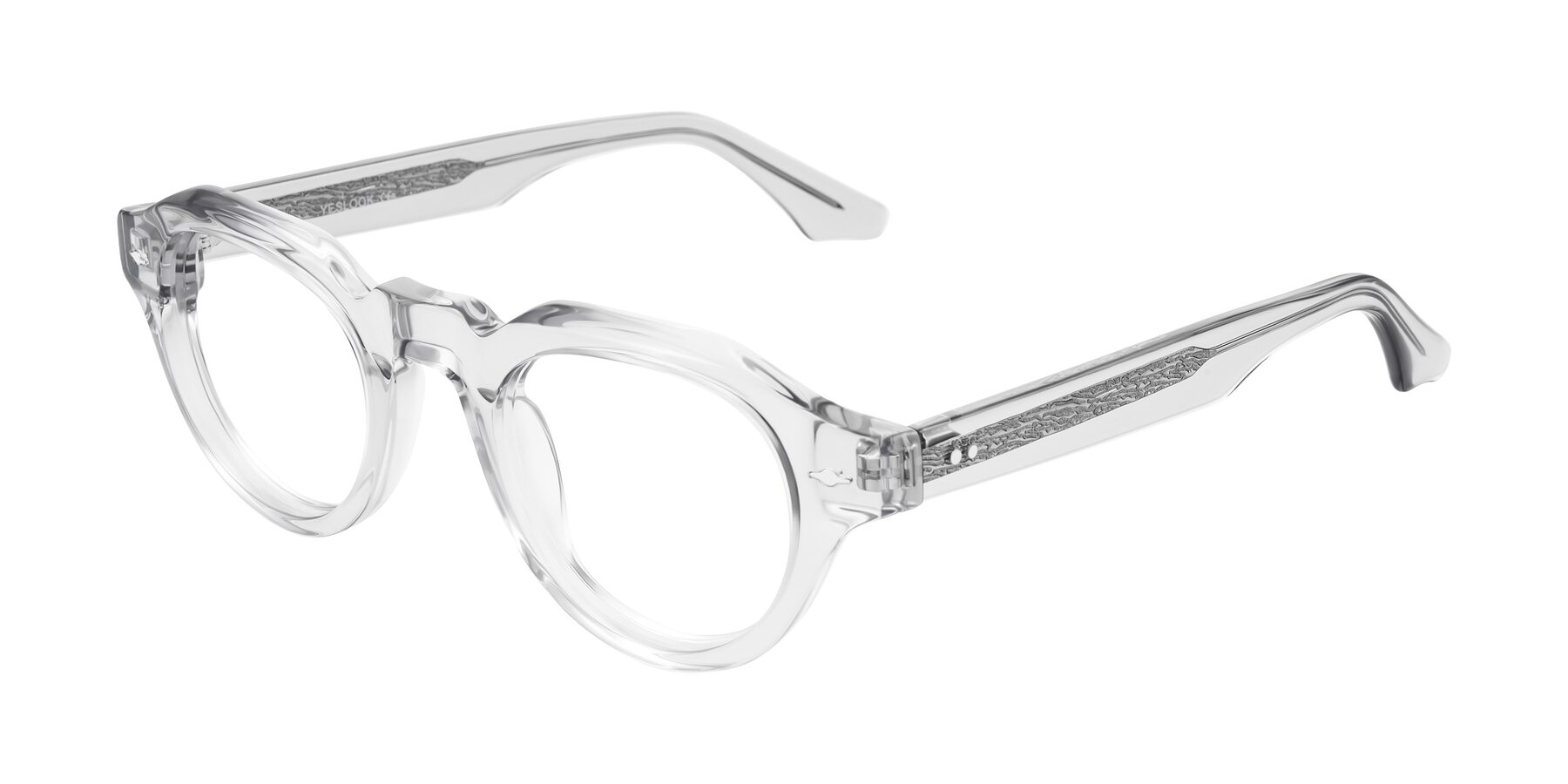Angle of Ascend in Transparent Gray with Clear Eyeglass Lenses