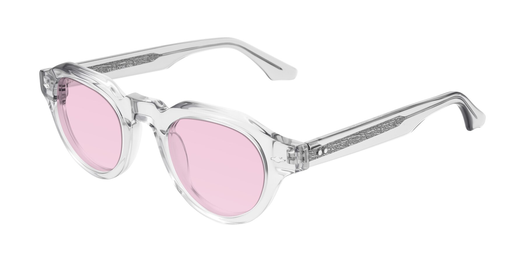 Angle of Ascend in Transparent Gray with Light Pink Tinted Lenses