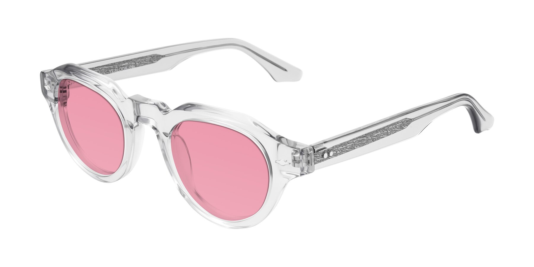 Angle of Ascend in Transparent Gray with Pink Tinted Lenses