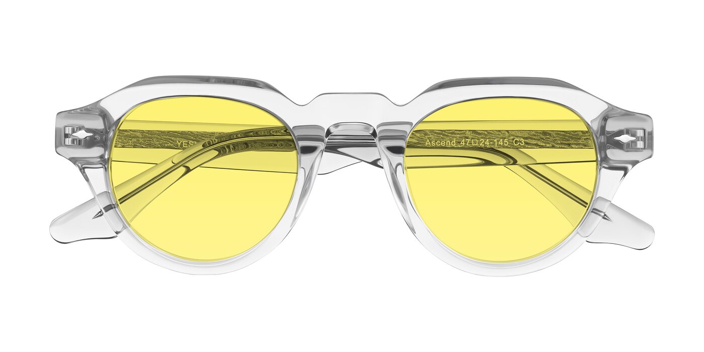 Ascend - Transparent Gray Tinted Sunglasses