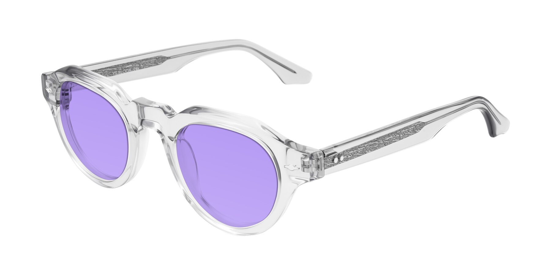 Angle of Ascend in Transparent Gray with Medium Purple Tinted Lenses