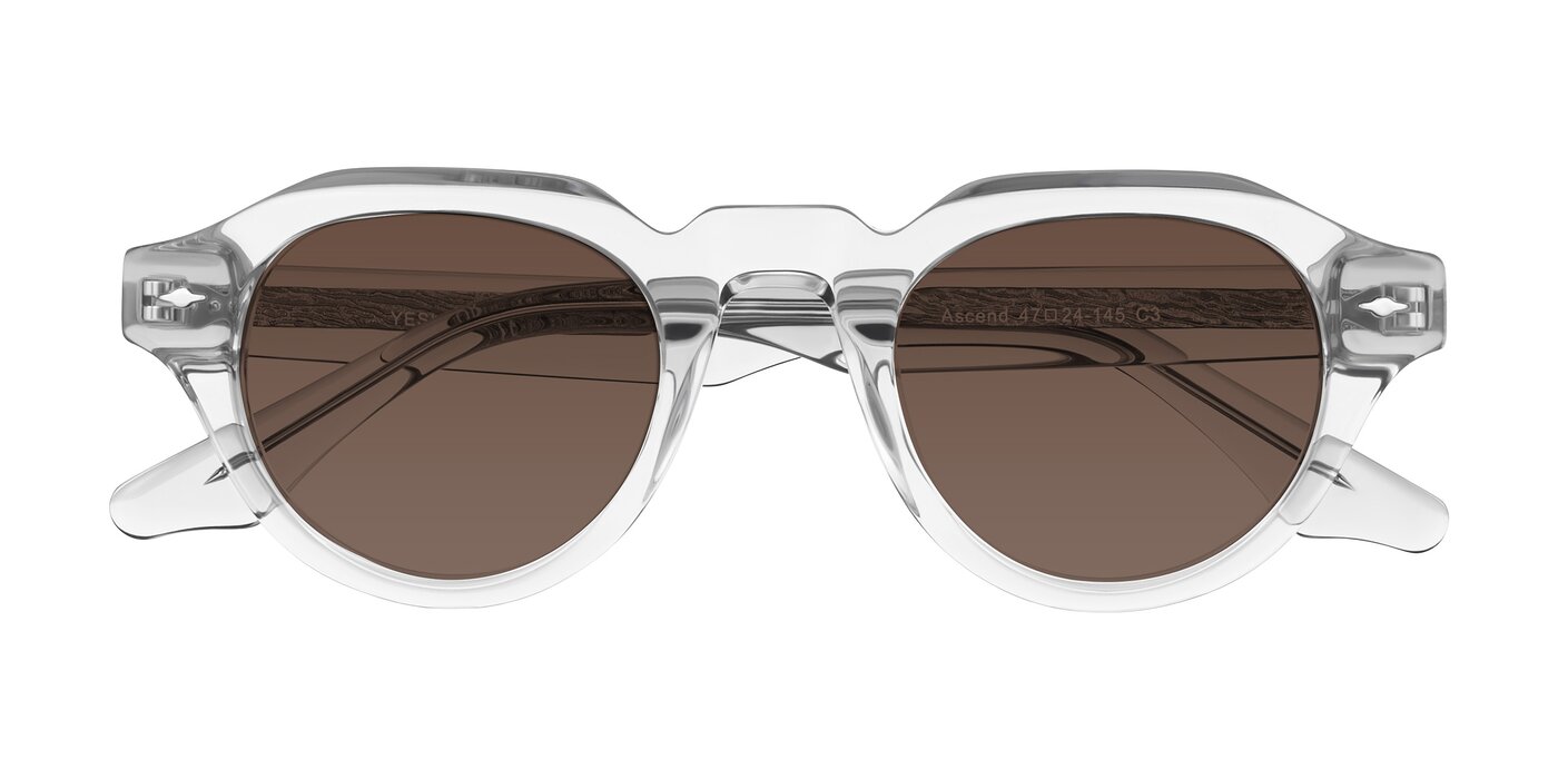 Ascend - Transparent Gray Tinted Sunglasses