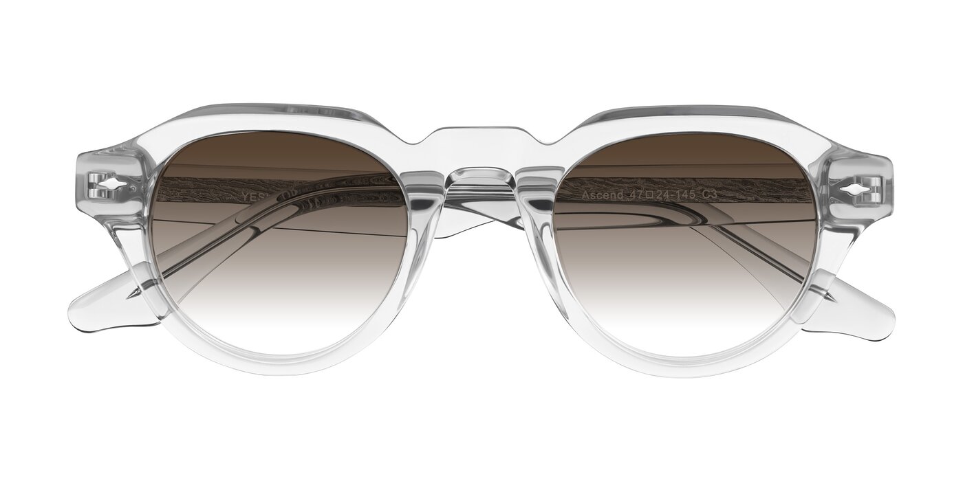 Ascend - Transparent Gray Gradient Sunglasses