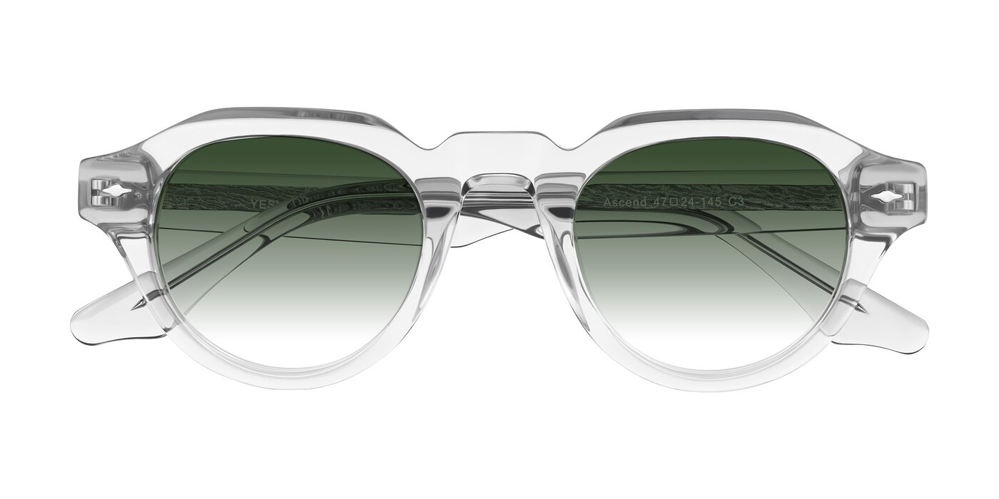 Ascend - Transparent Gray Gradient Sunglasses
