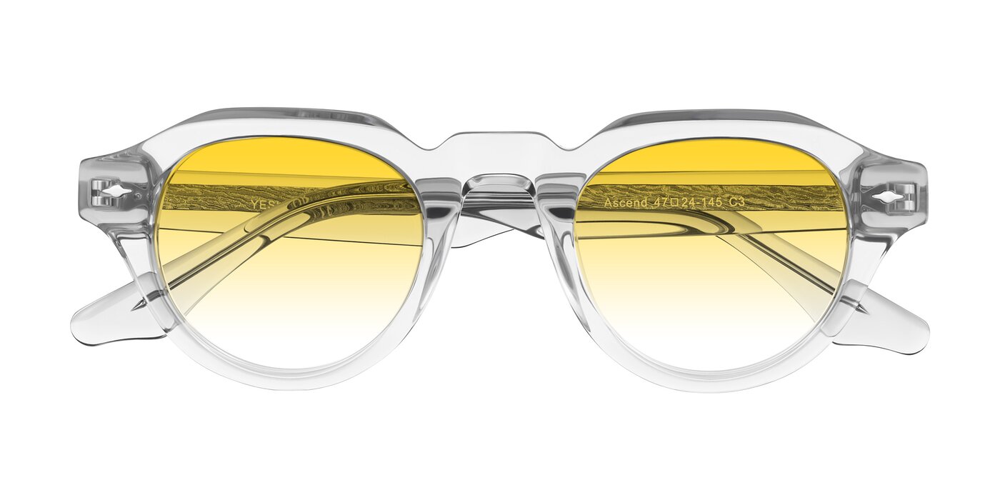 Ascend - Transparent Gray Gradient Sunglasses