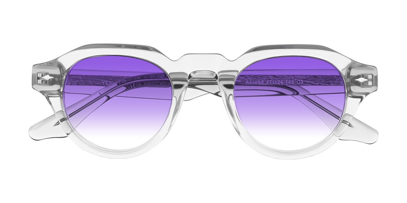 Ascend - Transparent Gray Gradient Sunglasses