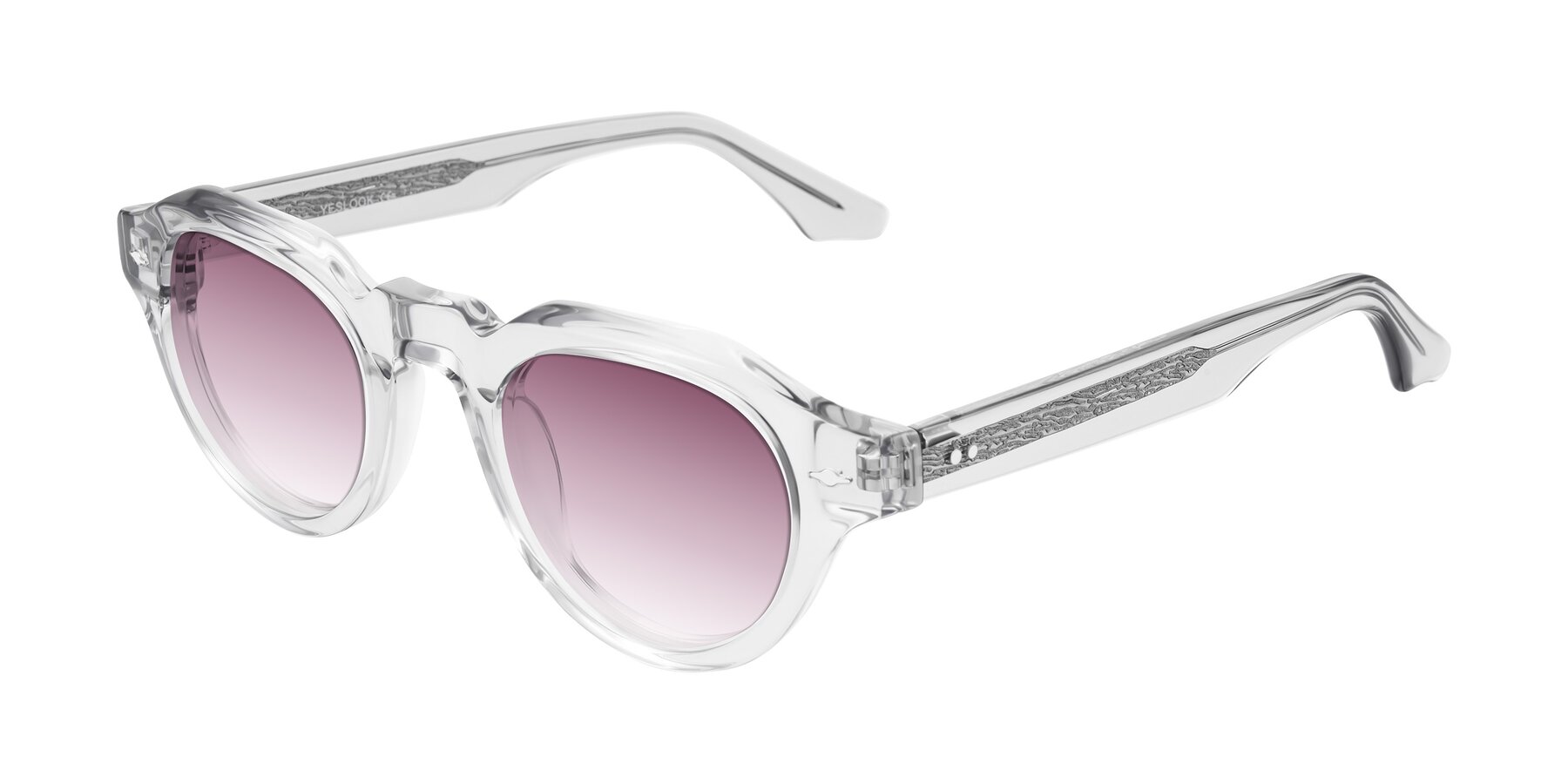 Angle of Ascend in Transparent Gray with Wine Gradient Lenses