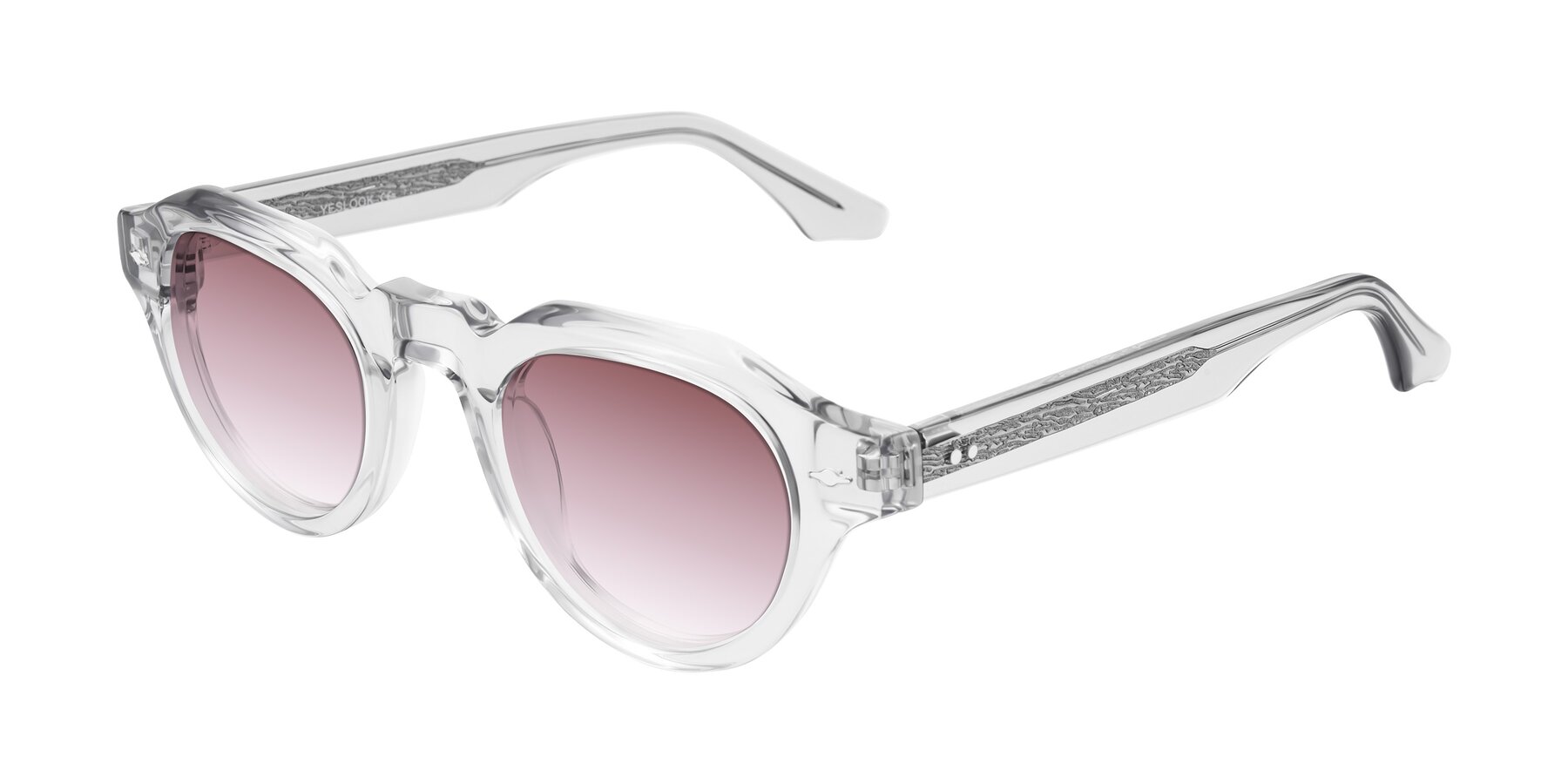 Angle of Ascend in Transparent Gray with Garnet Gradient Lenses