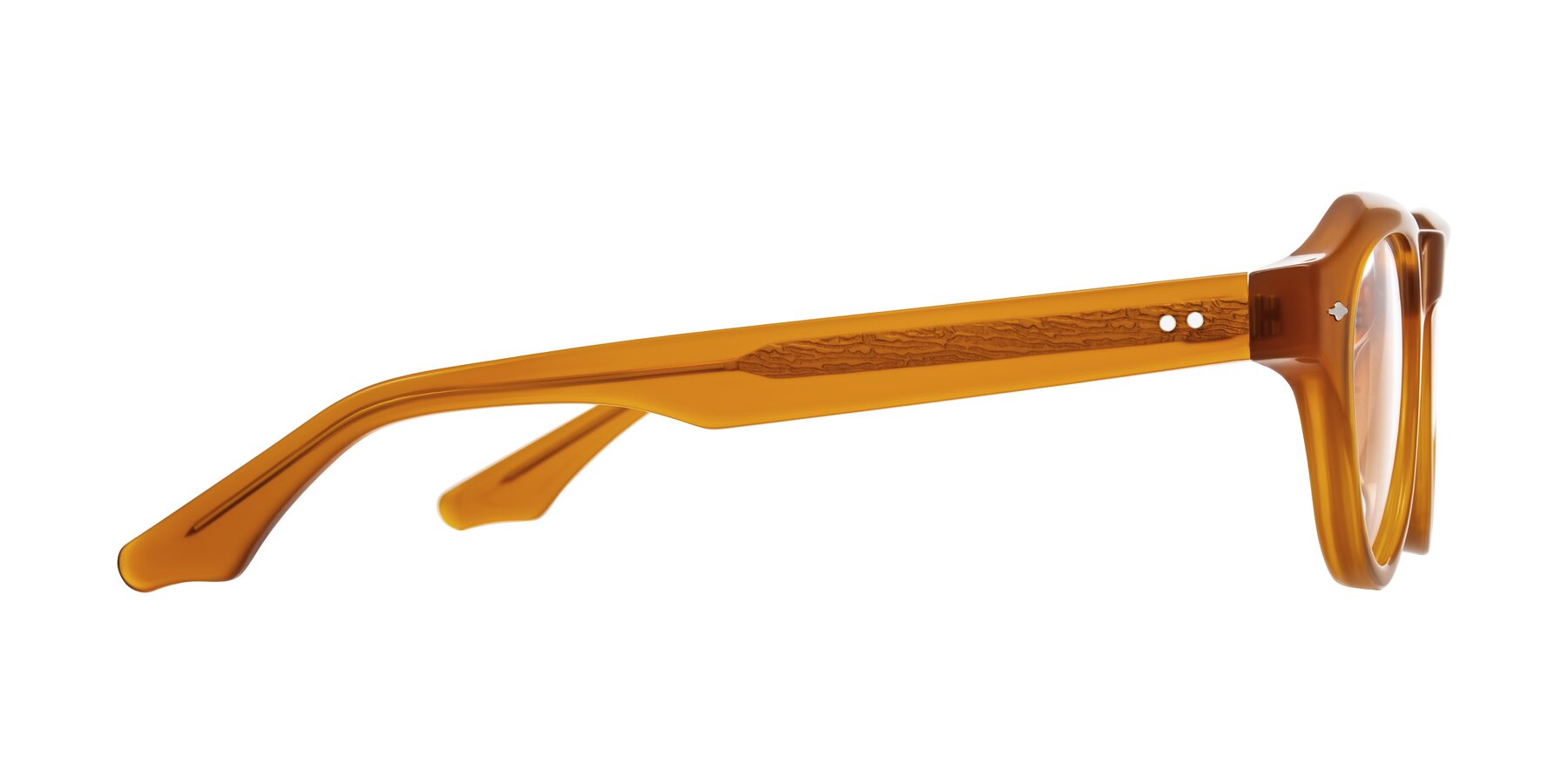 Side of Ascend in Caramel with Clear Blue Light Blocking Lenses