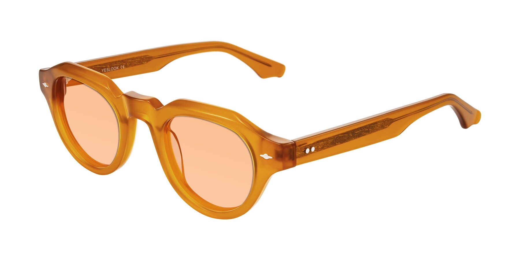 Angle of Ascend in Caramel with Light Orange Tinted Lenses