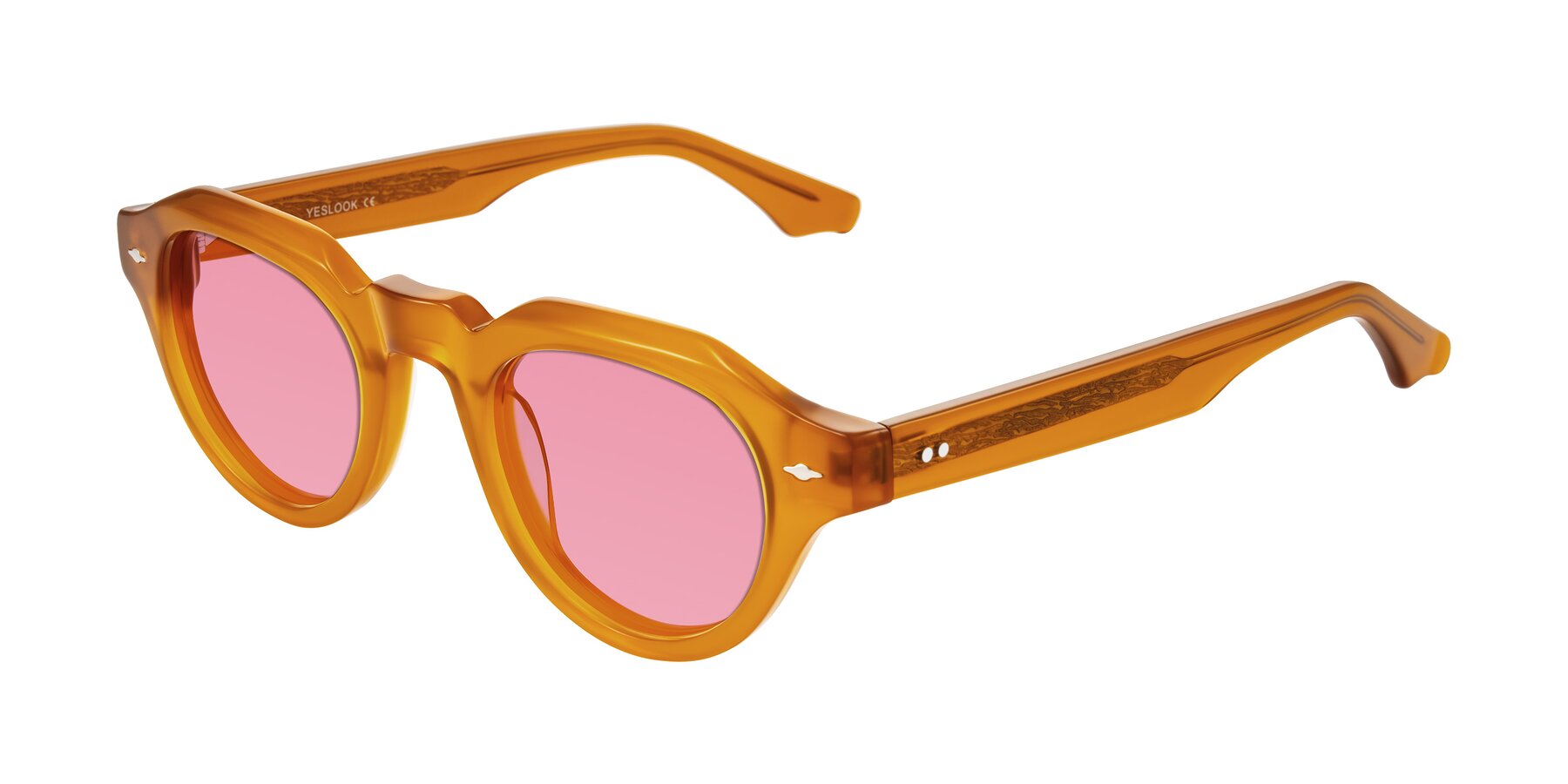 Angle of Ascend in Caramel with Pink Tinted Lenses