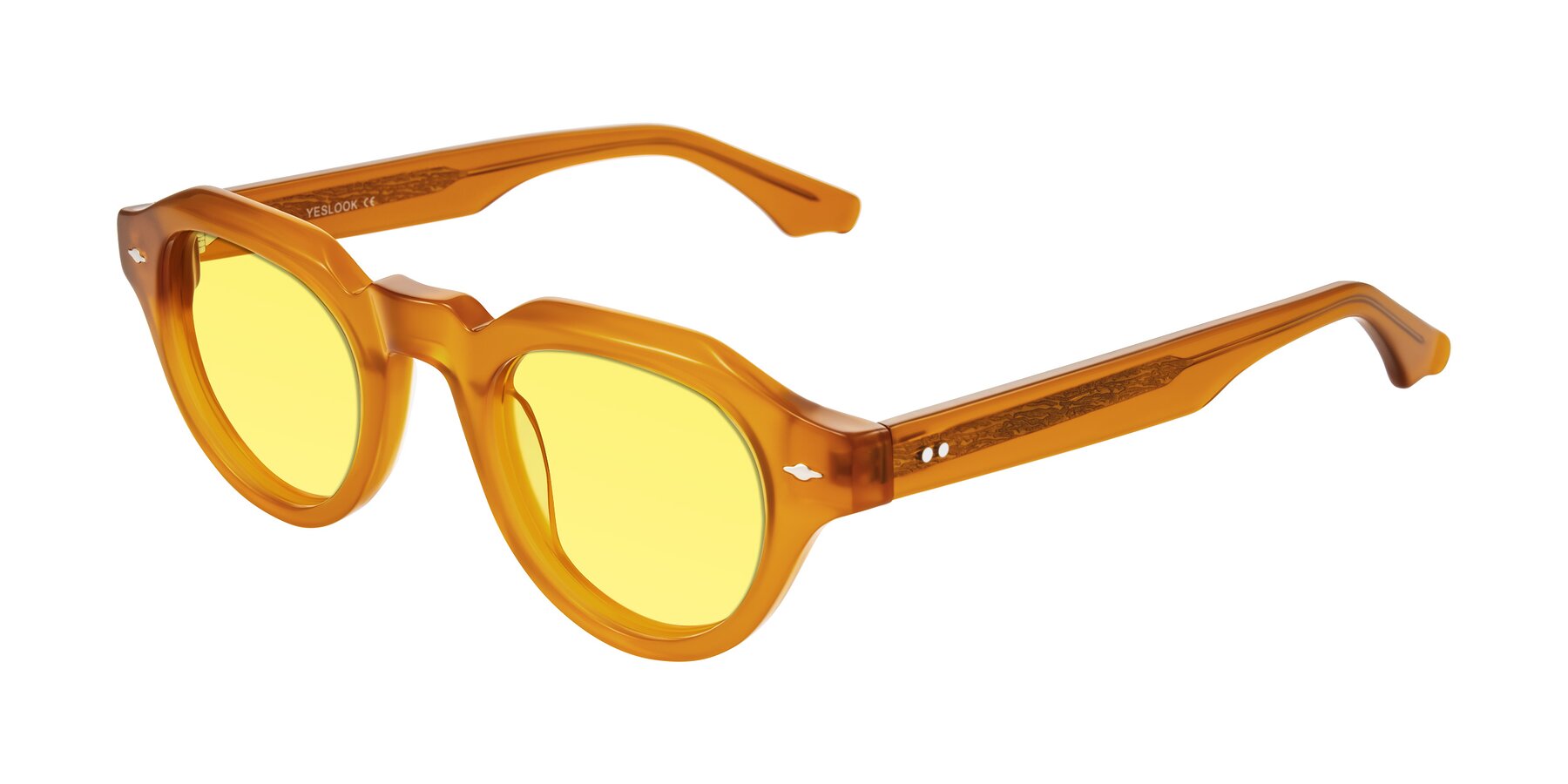 Angle of Ascend in Caramel with Medium Yellow Tinted Lenses