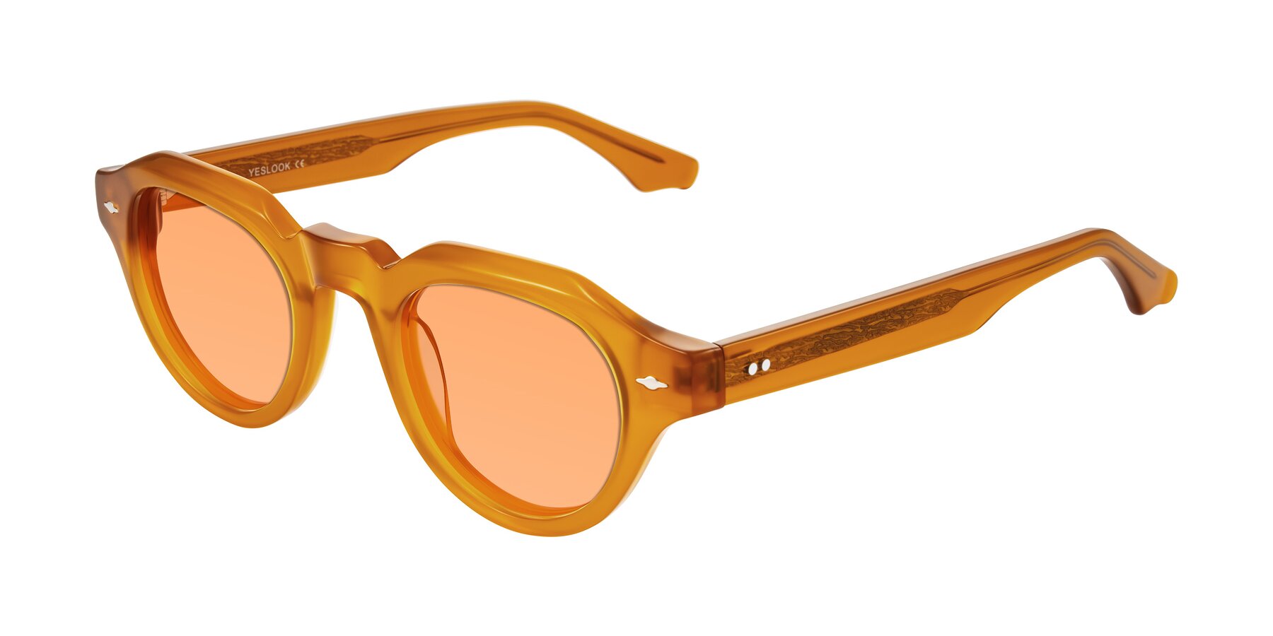 Angle of Ascend in Caramel with Medium Orange Tinted Lenses