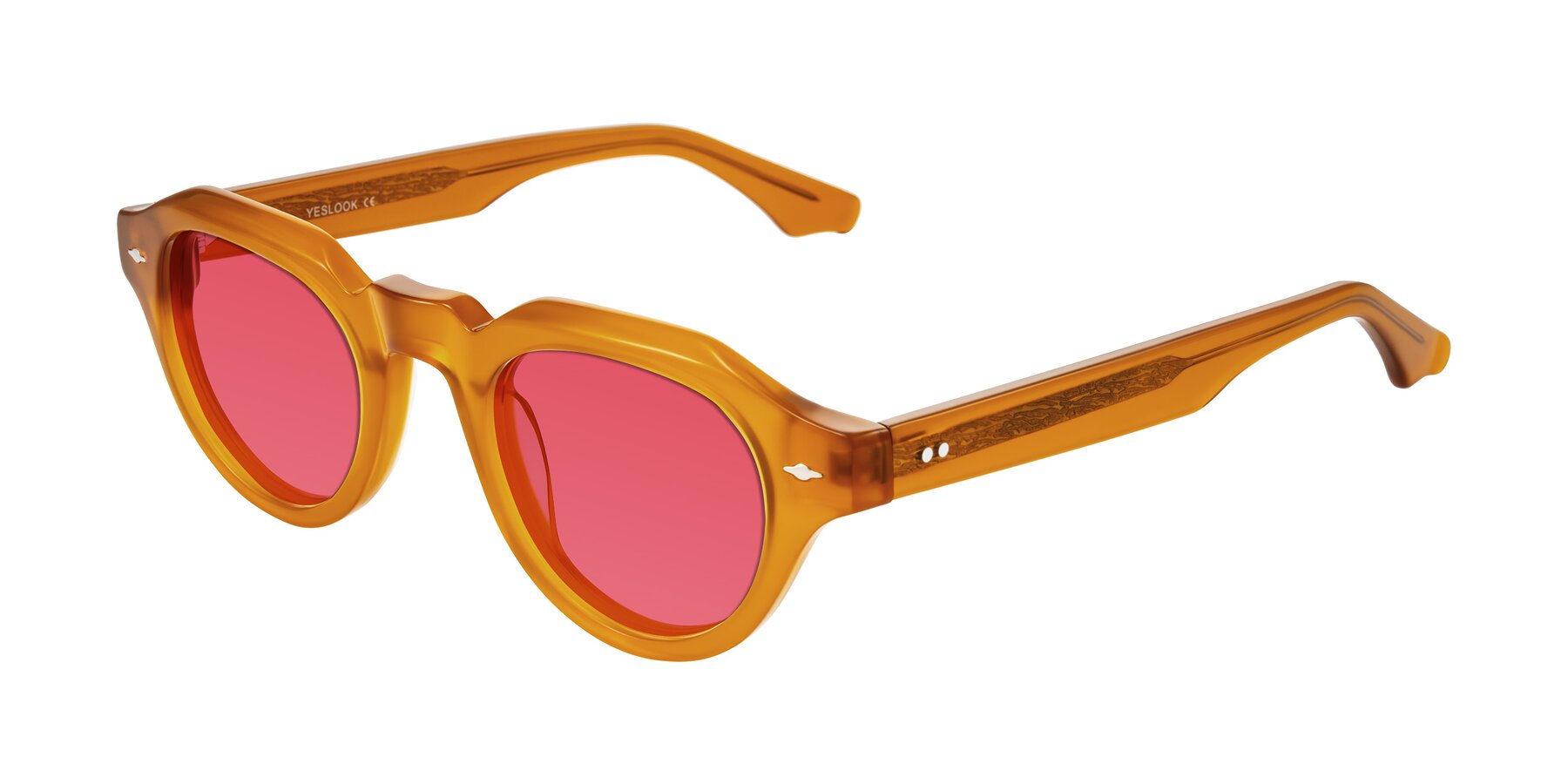 Angle of Ascend in Caramel with Red Tinted Lenses
