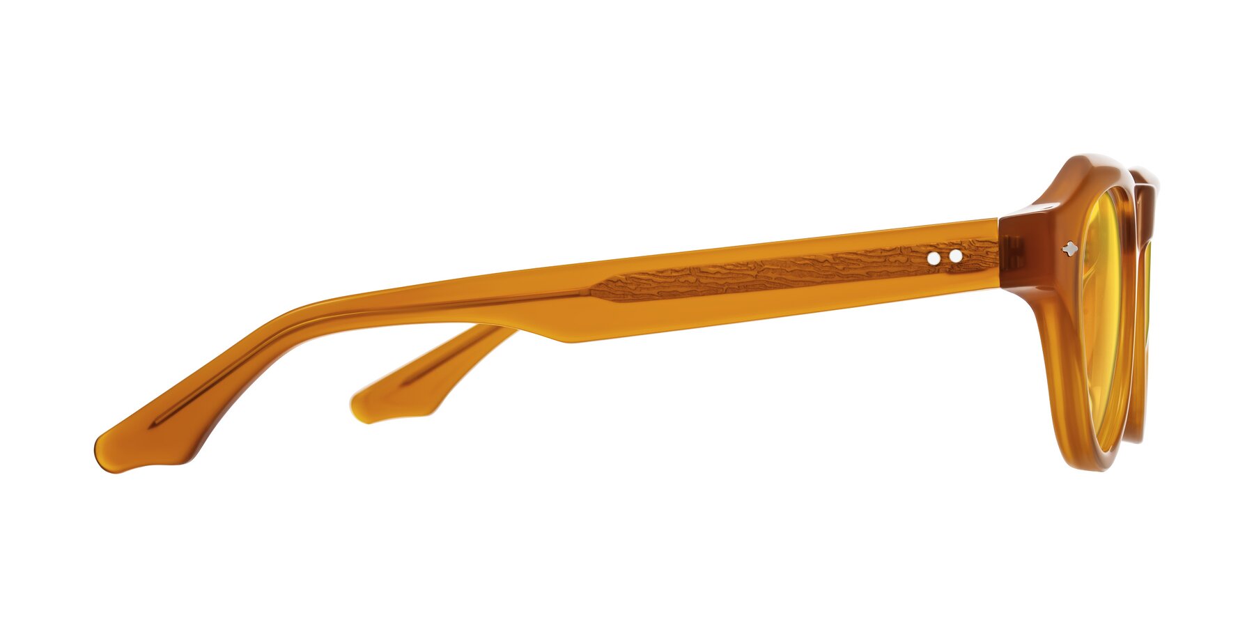 Side of Ascend in Caramel with Yellow Tinted Lenses