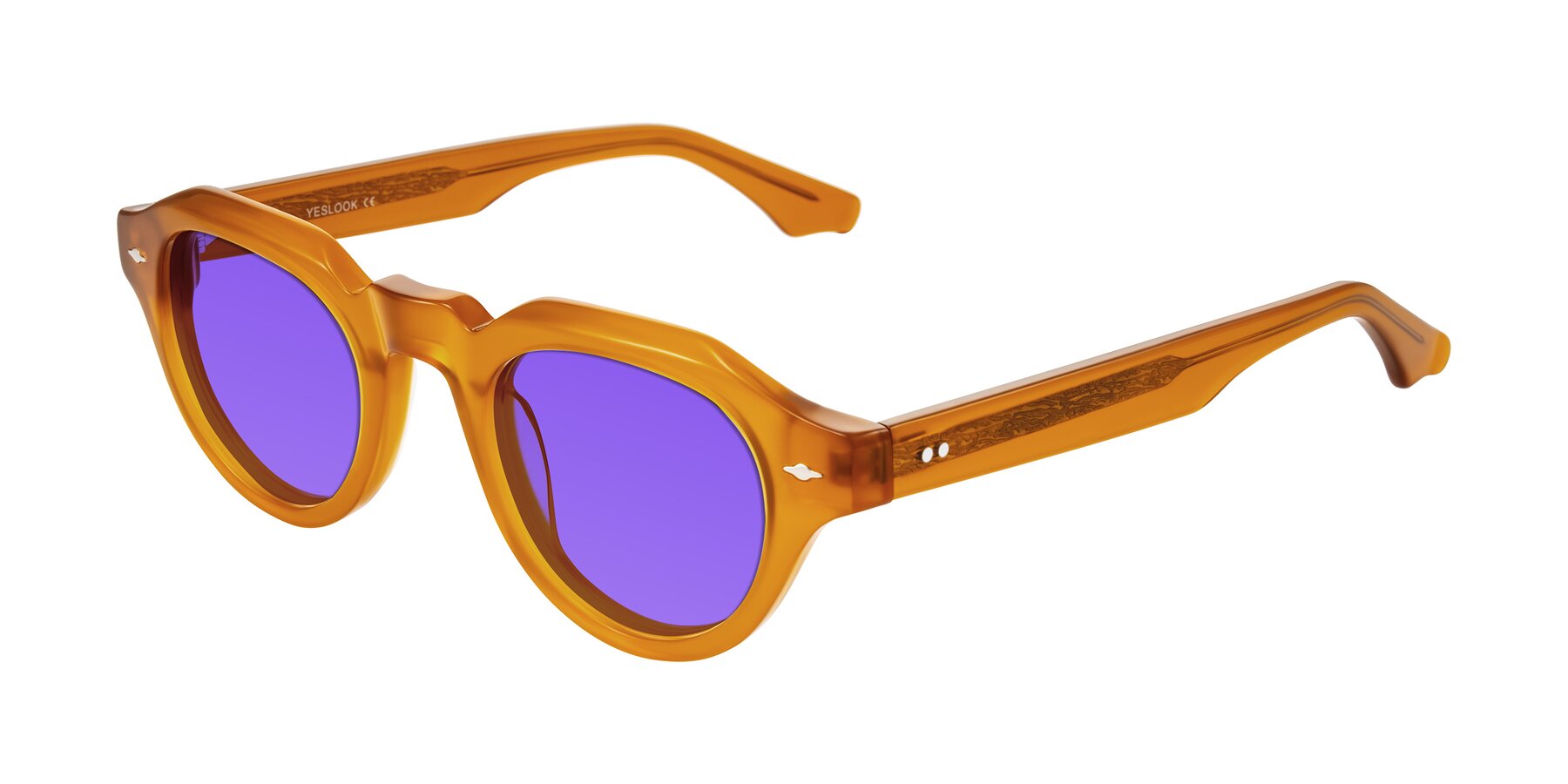 Angle of Ascend in Caramel with Purple Tinted Lenses